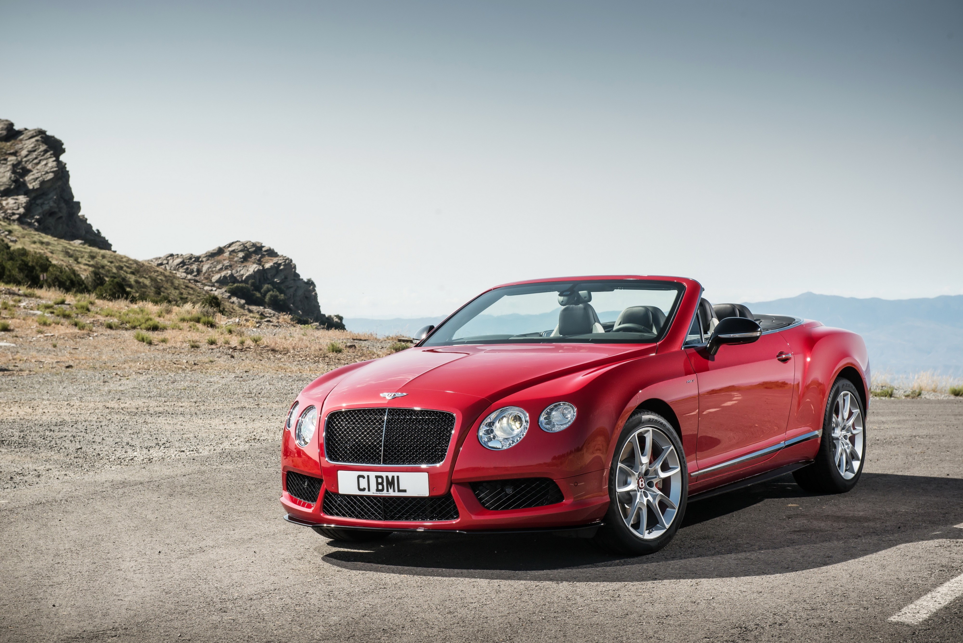 Red Bentley Continental GTC V8 S Cabriolet HD Wallpaper