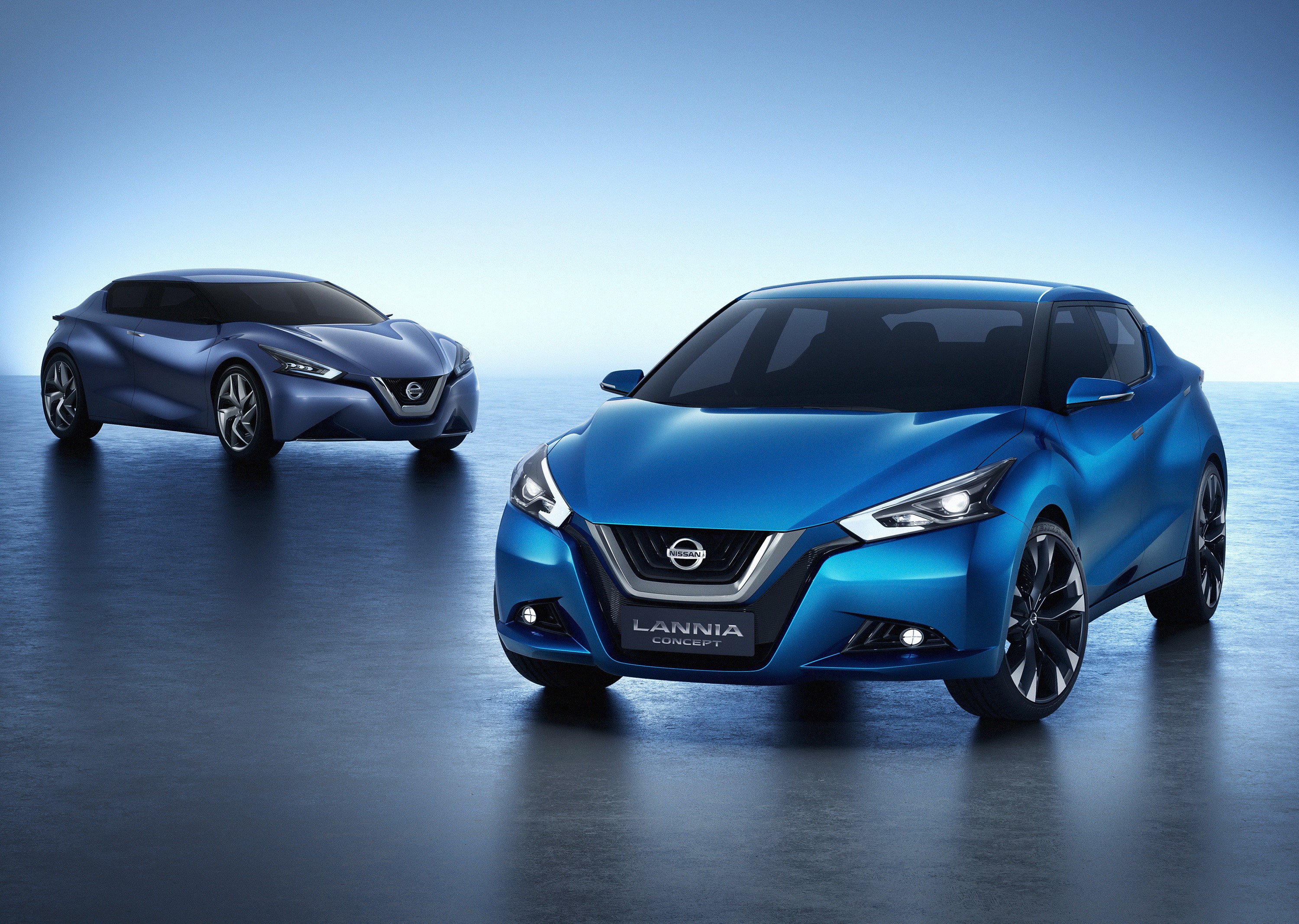 Two Nissan Lannia concept cars HD Wallpaper