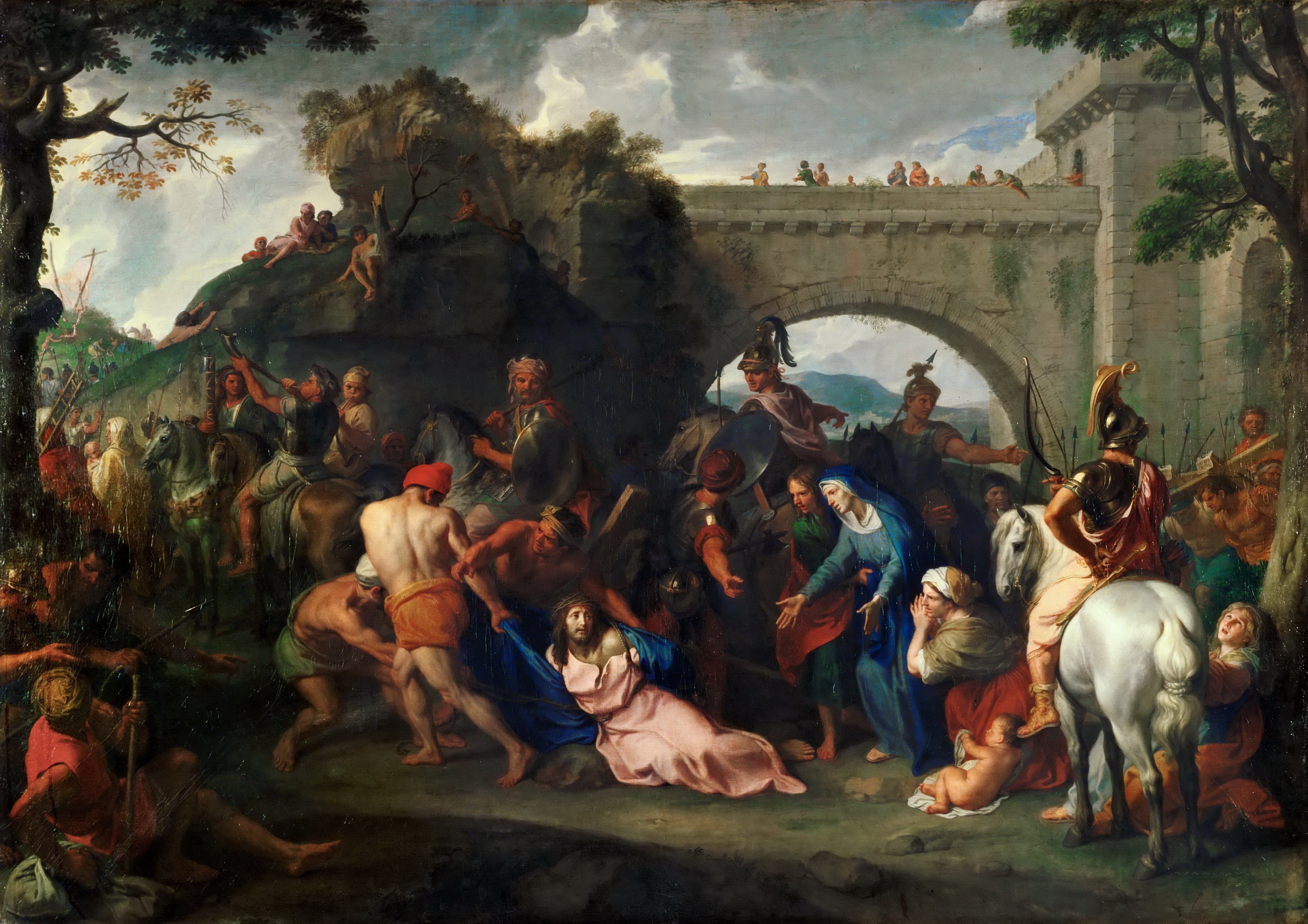 Charles Lebrun's Carrying the Cross HD Wallpaper