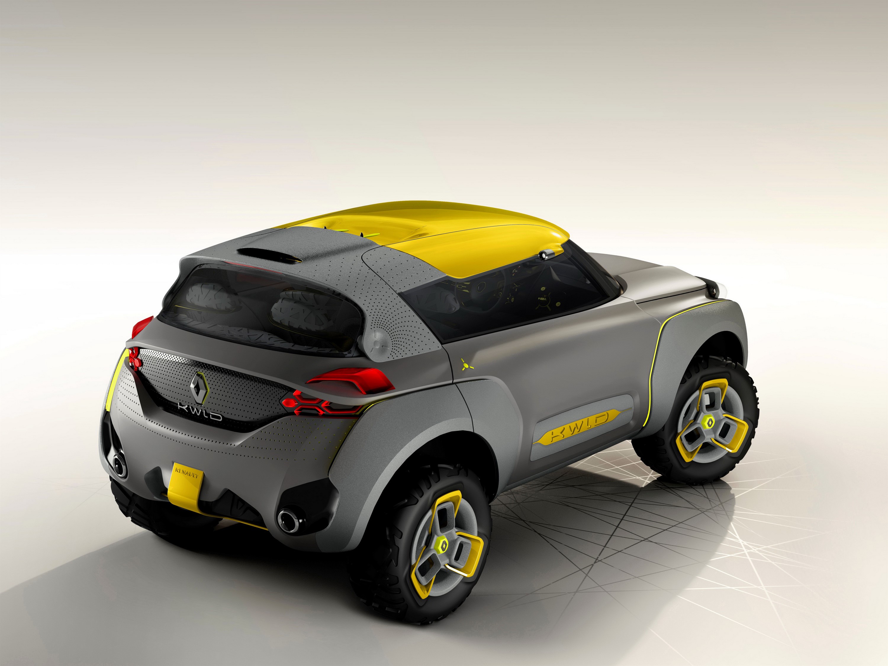 Renault Kwid concept car, rear view HD Wallpaper
