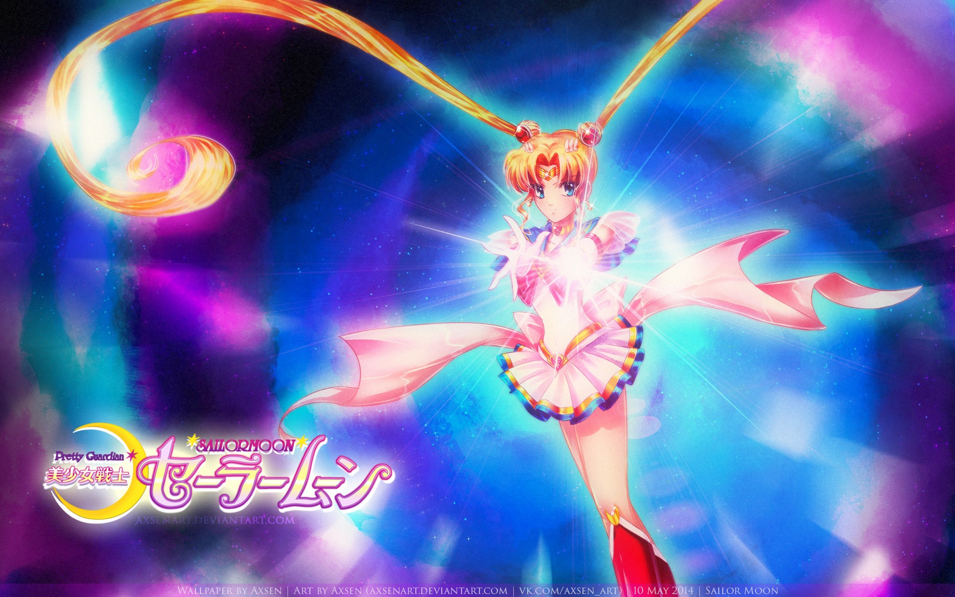 Sailor Moon from Pretty Guardian Sailor Moon HD Wallpaper