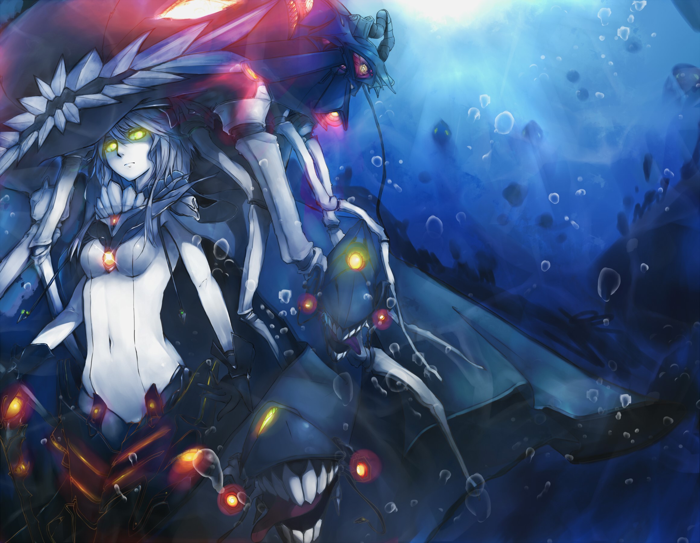 Wo-Class from Kantai Collection underwater HD Wallpaper