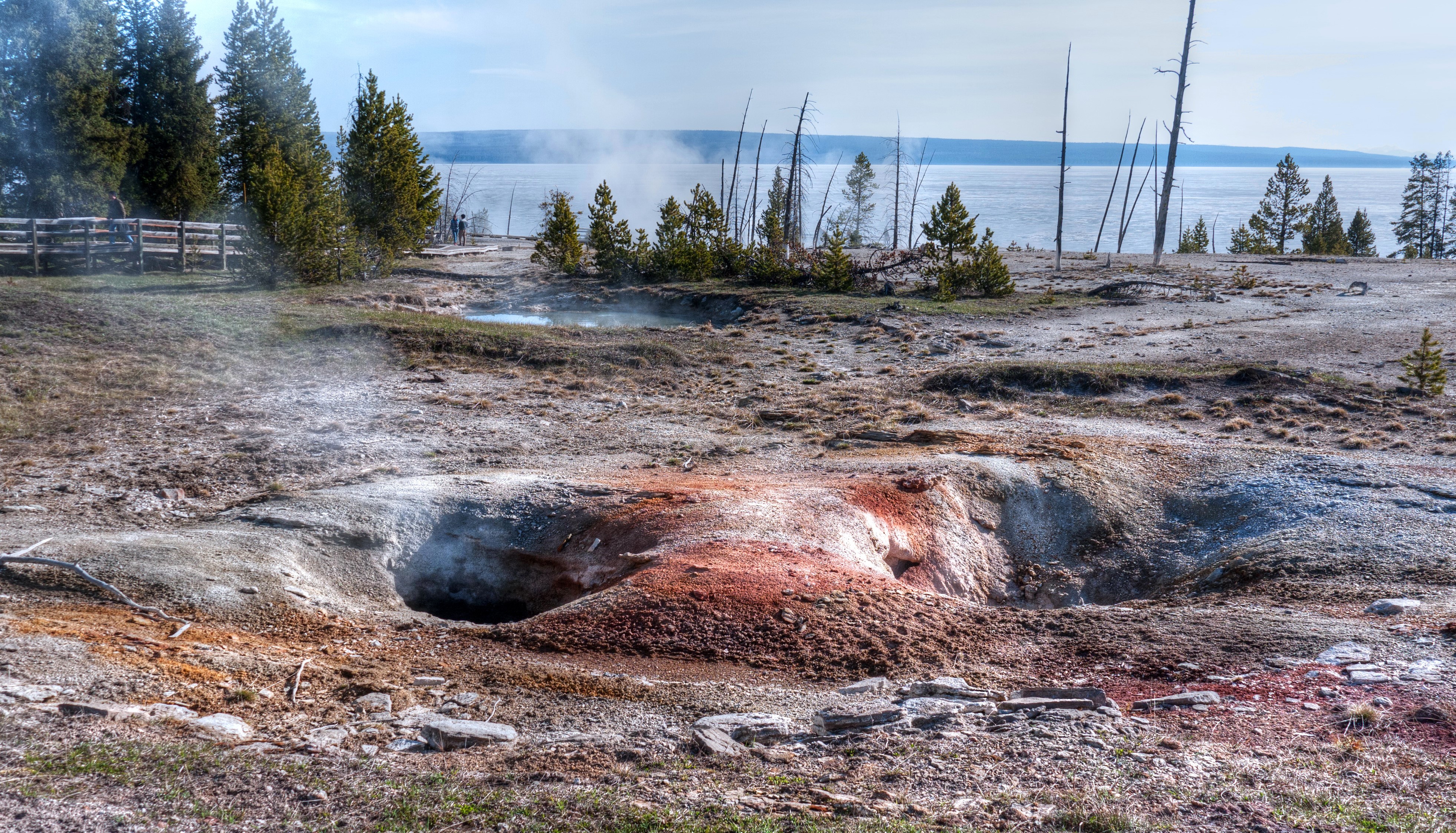 Yellowstone National Park Geothermal Area 4K HD Wallpaper