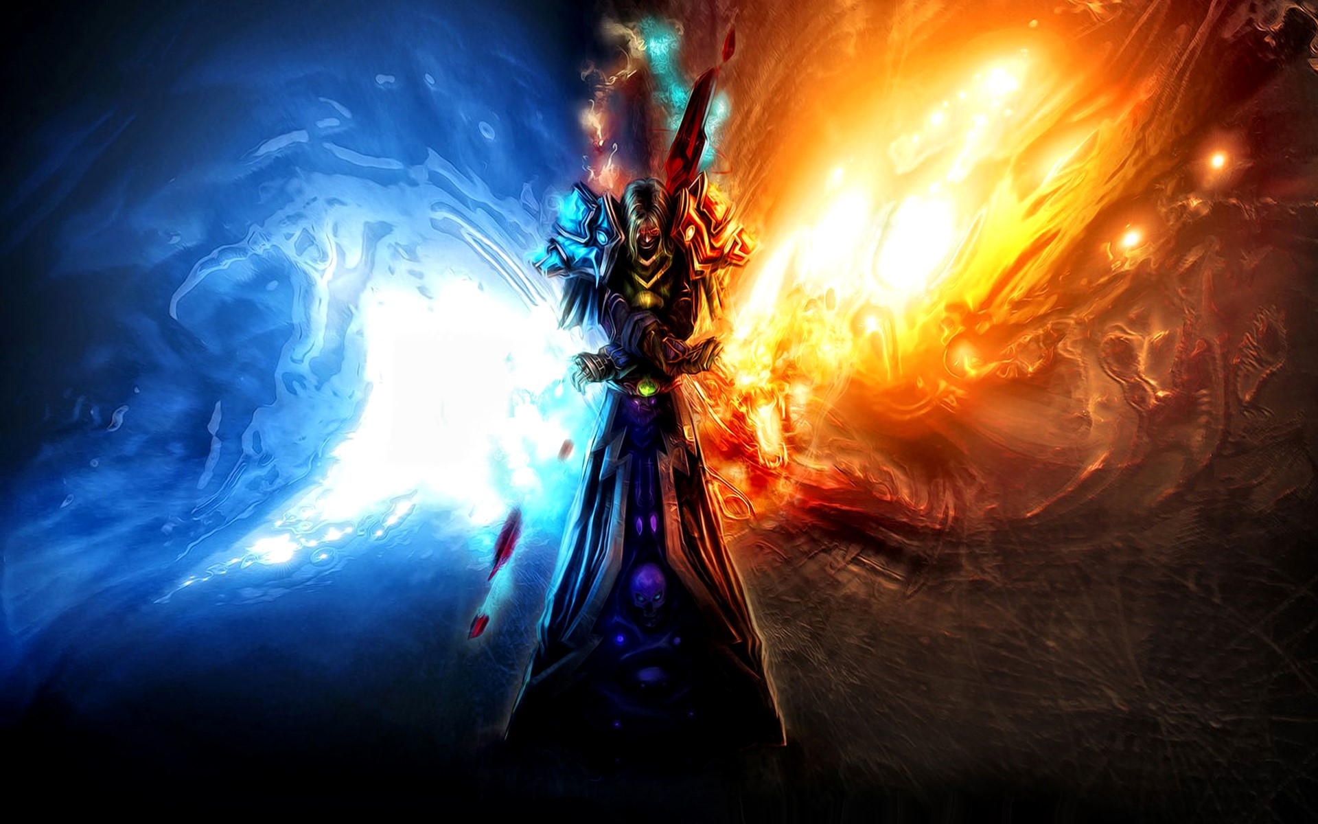Warrior of Ice and Fire from World of Warcraft HD Wallpaper