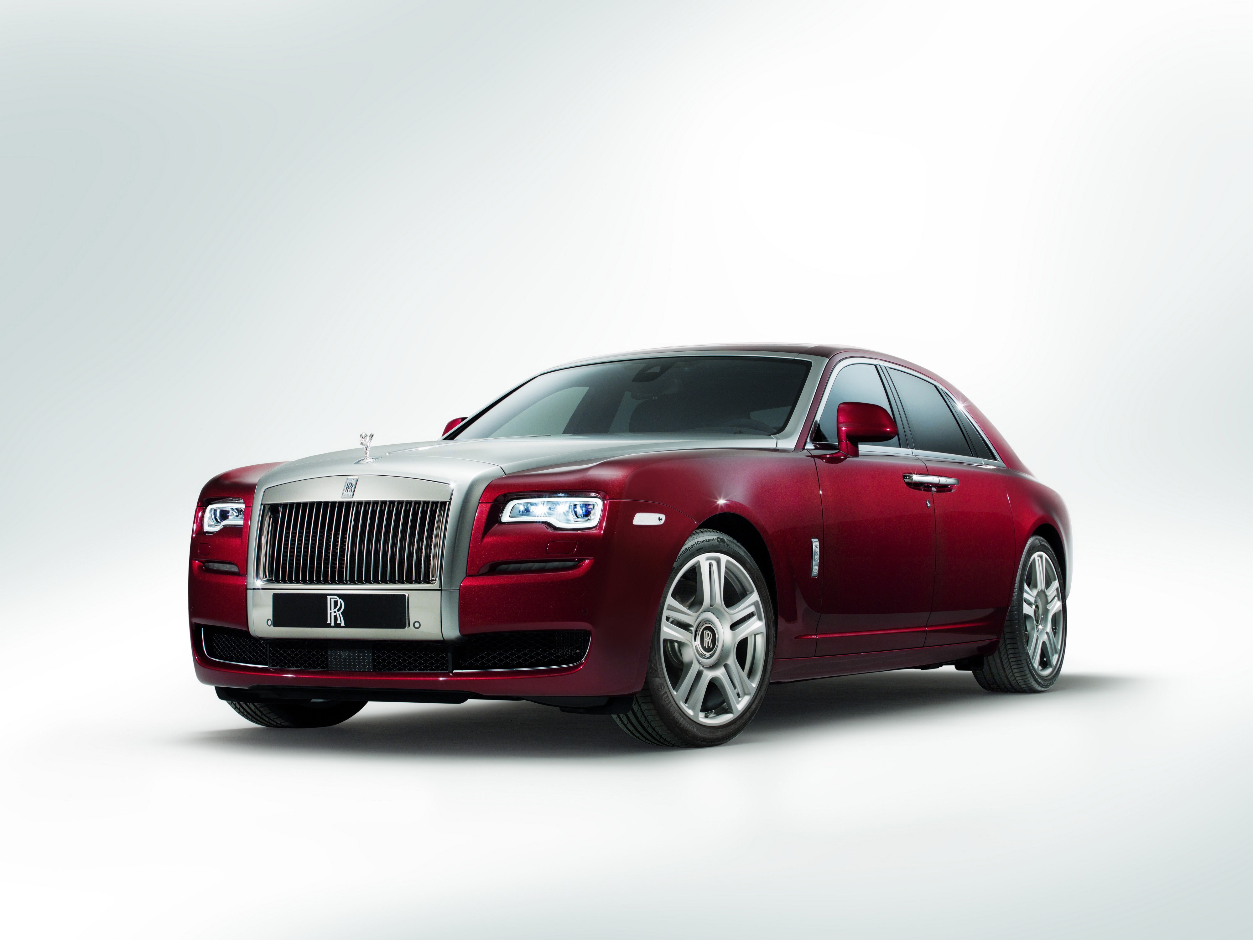 Rolls-Royce 2014 Ghost Series II Wine Color HD Wallpaper