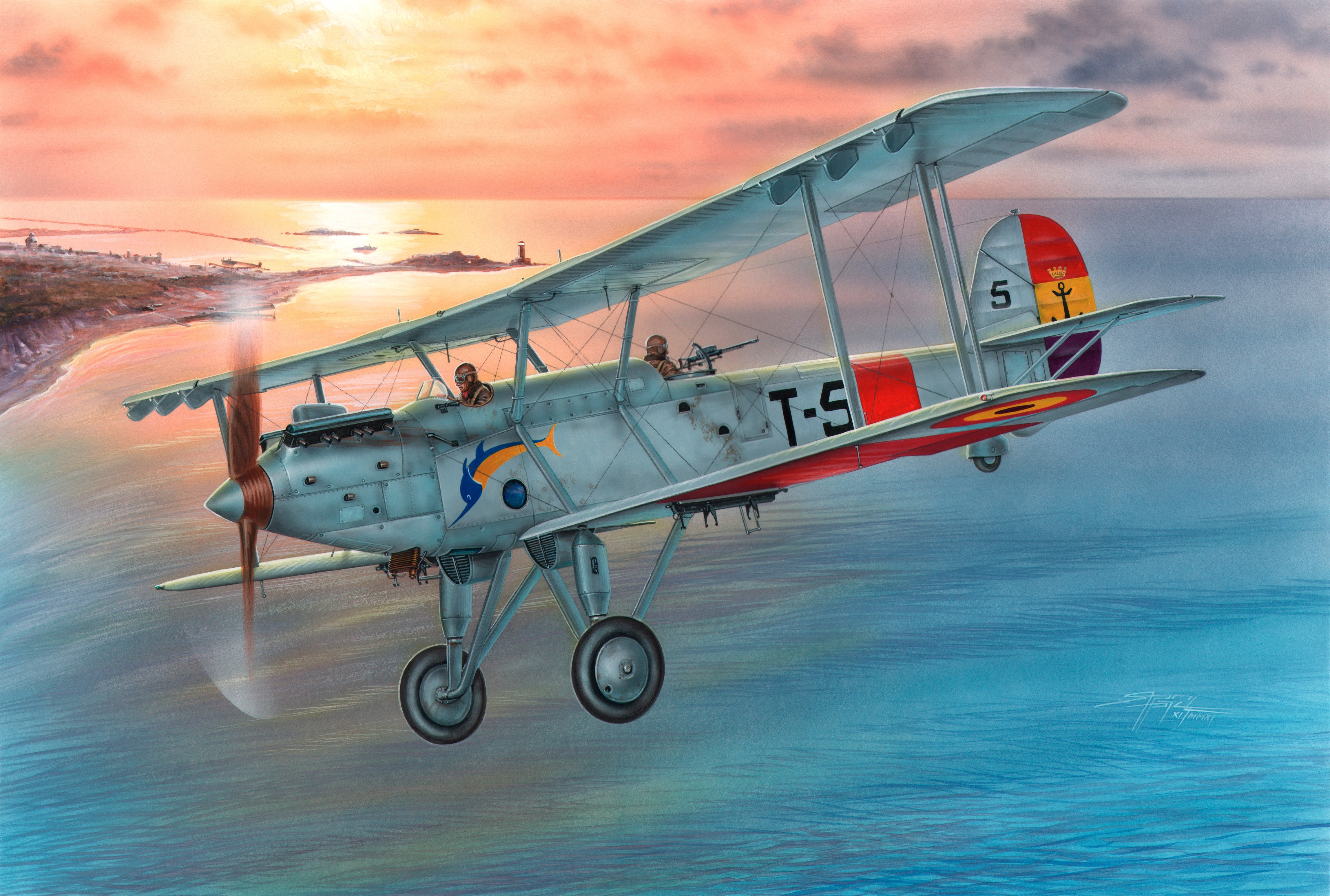 4K Vickers Vildebeest C.A.S.A. Type 245 Airplane Painting HD Wallpaper