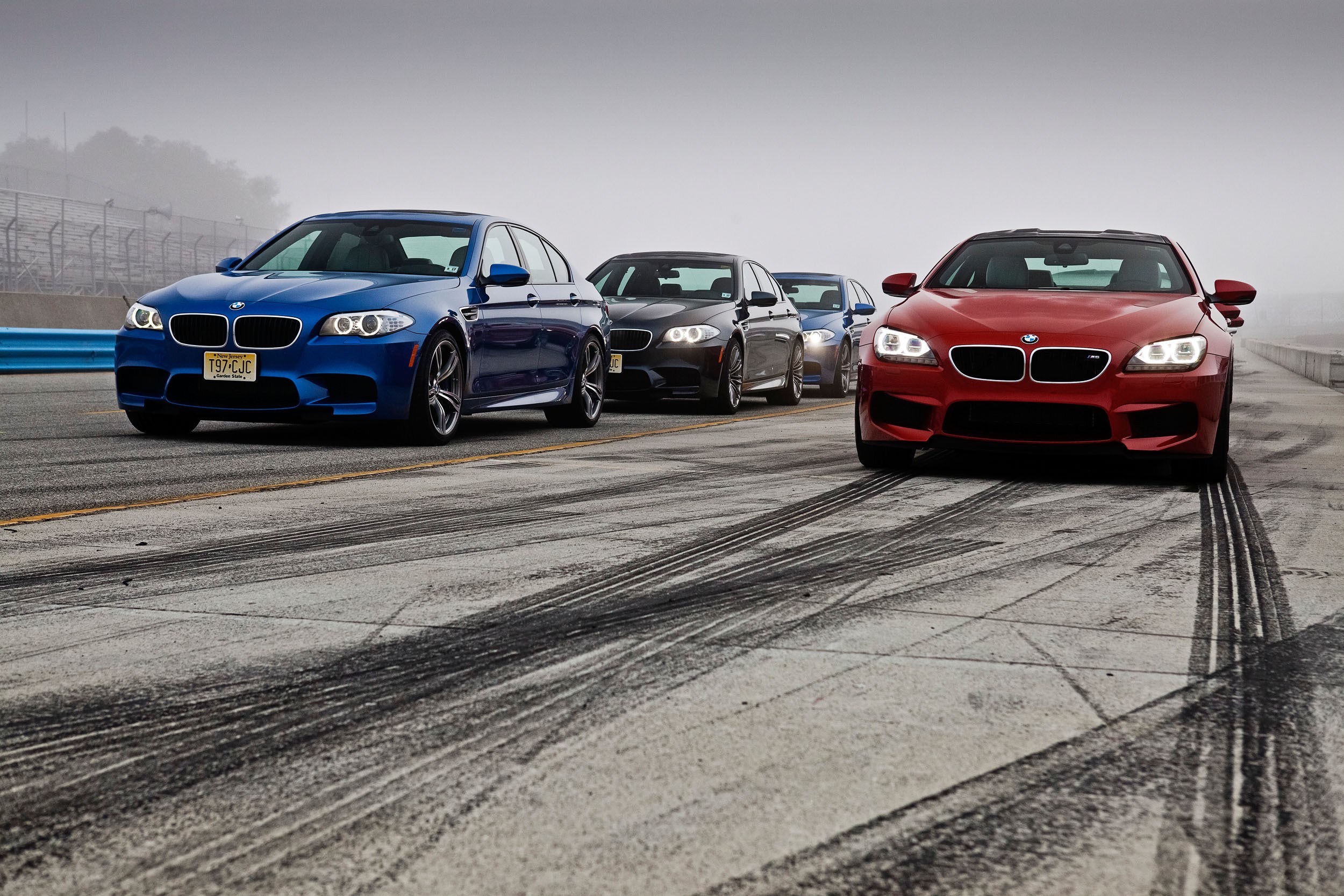 BMW M5 and M6 cars on a race track HD Wallpaper