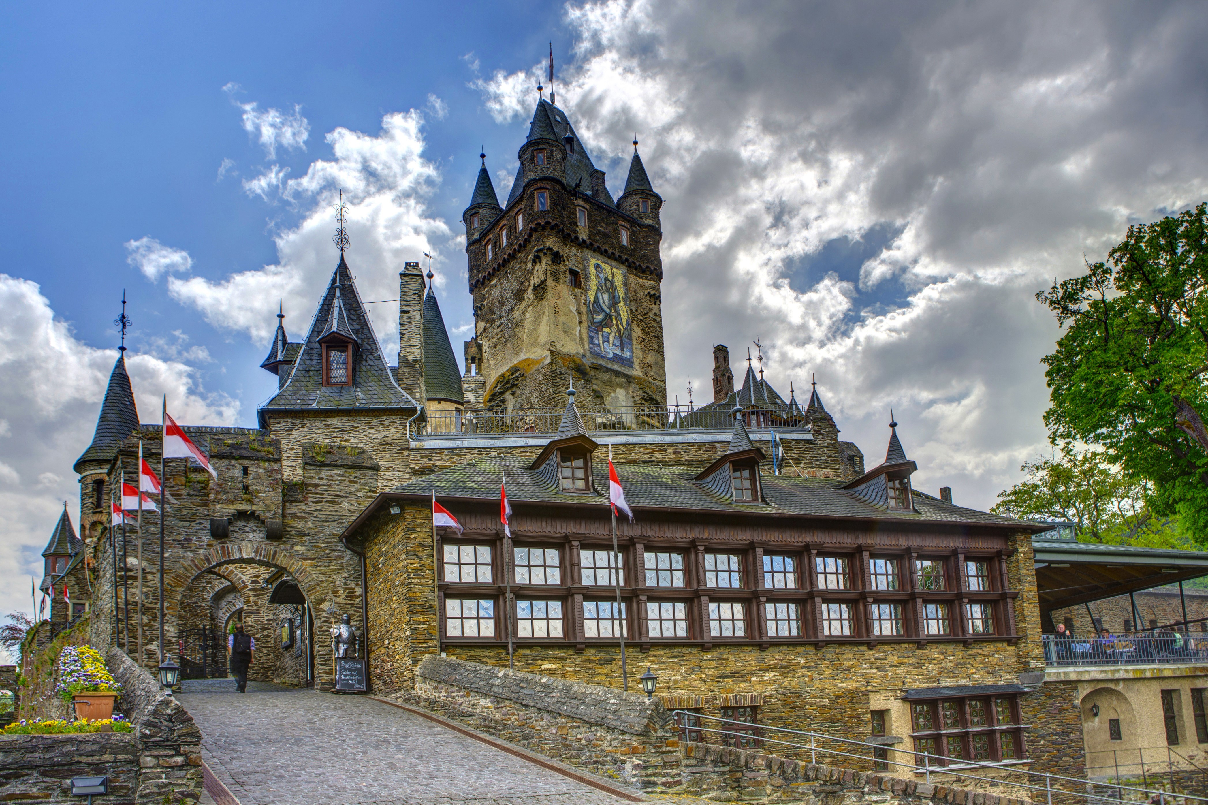 Reichsburg Cochem Castle in Germany HD Wallpaper