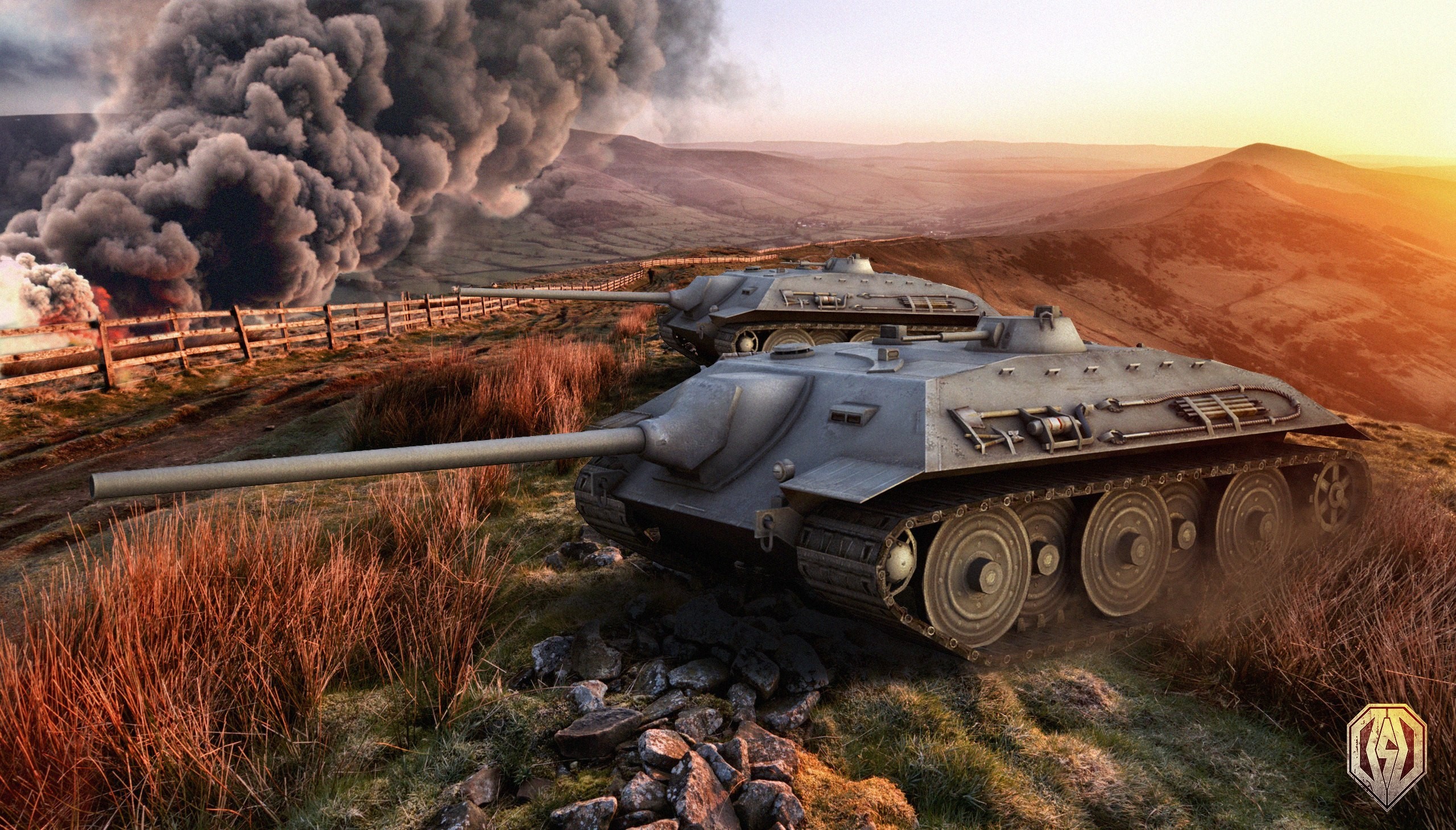 E-25 tanks in World of Tanks HD Wallpaper
