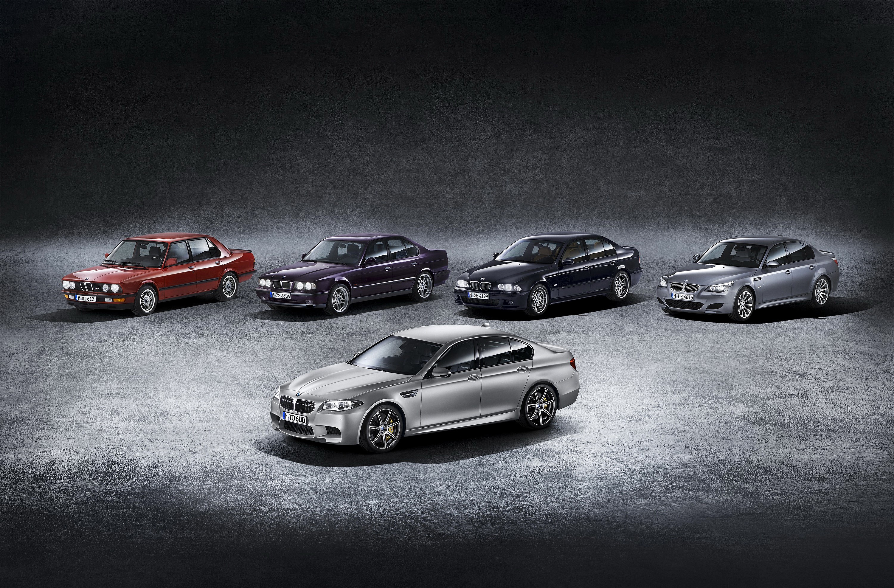 BMW M5 Generations Displayed HD Wallpaper