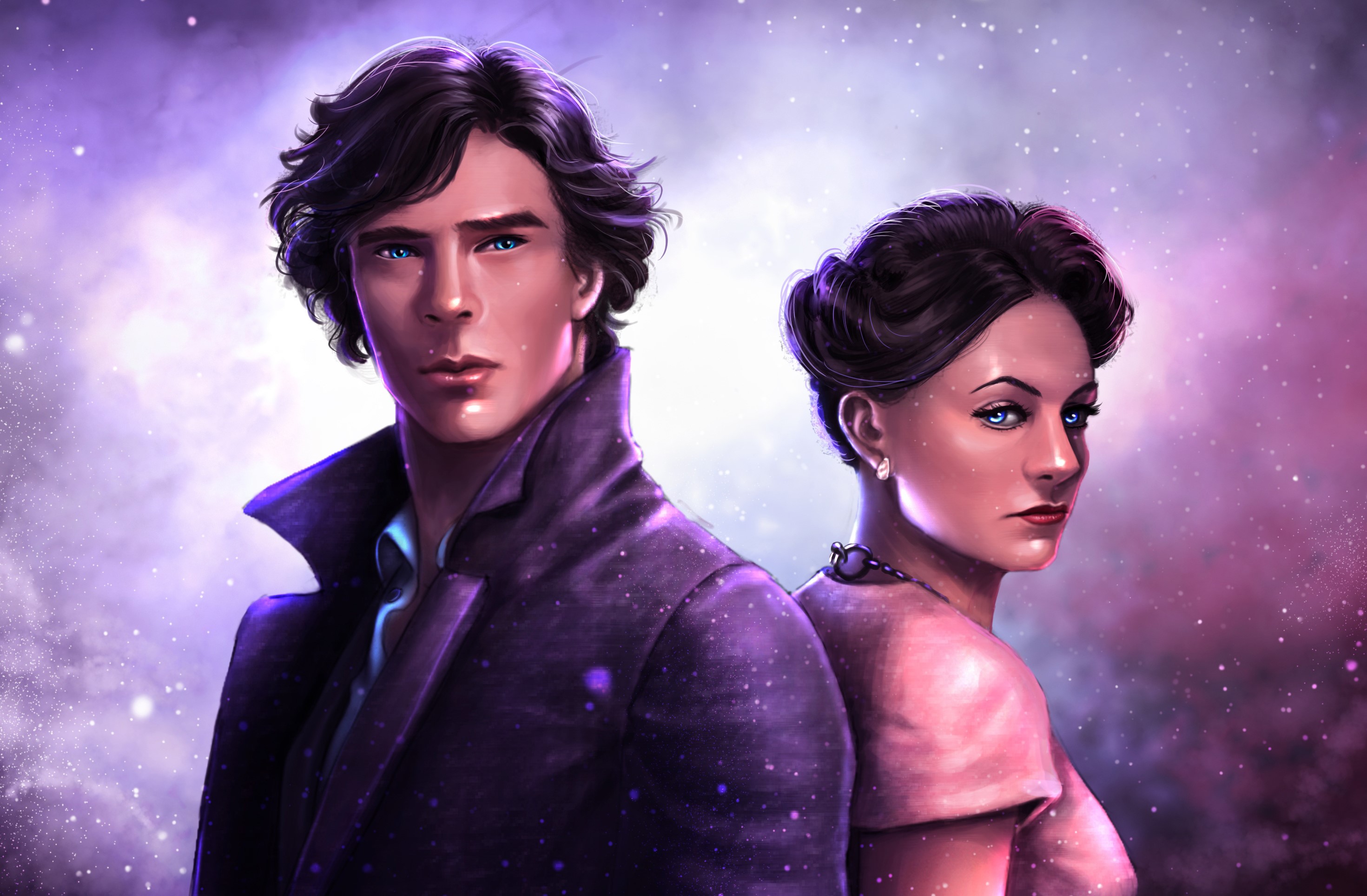 Sherlock Holmes and Irene Adler HD Wallpaper