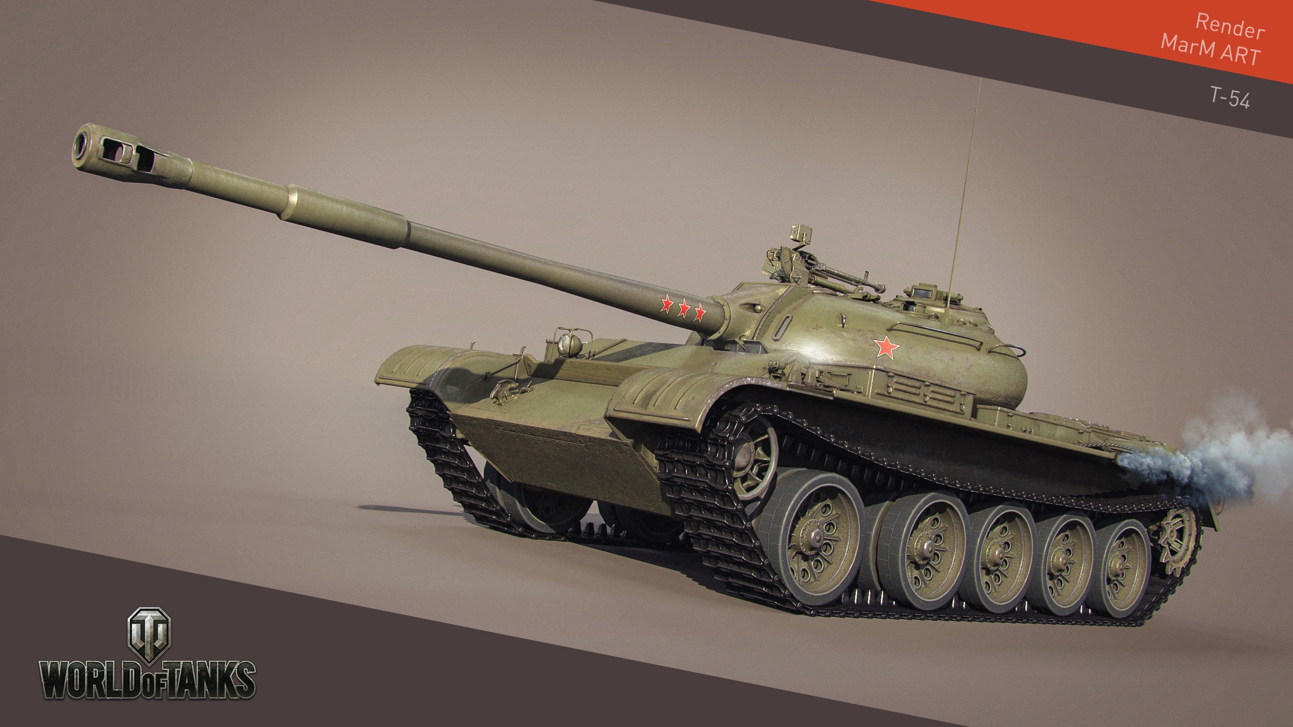 T-54 Tank from World of Tanks HD Wallpaper