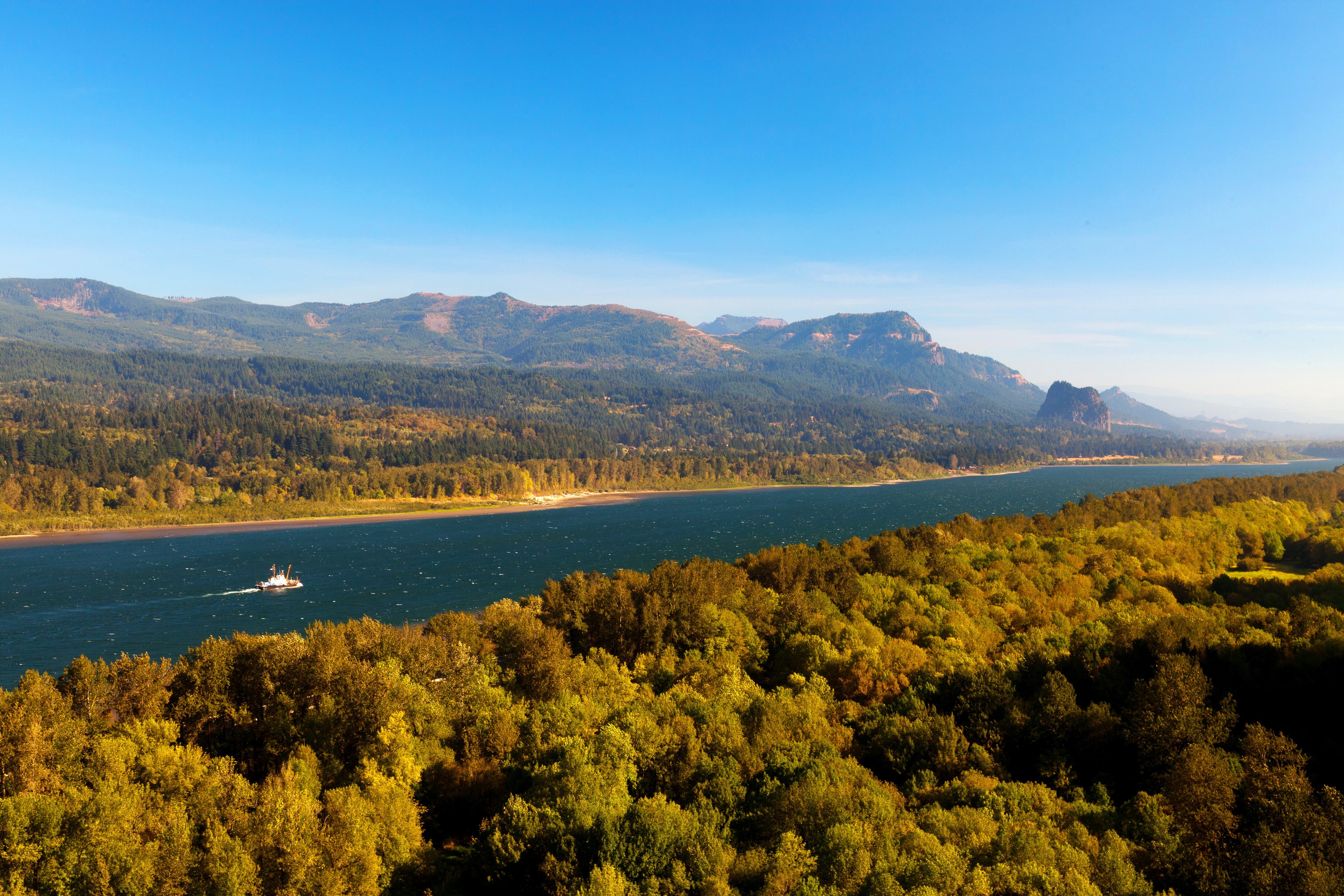 4K Oneonta Oregon USA River Scenery Forests HD Wallpaper
