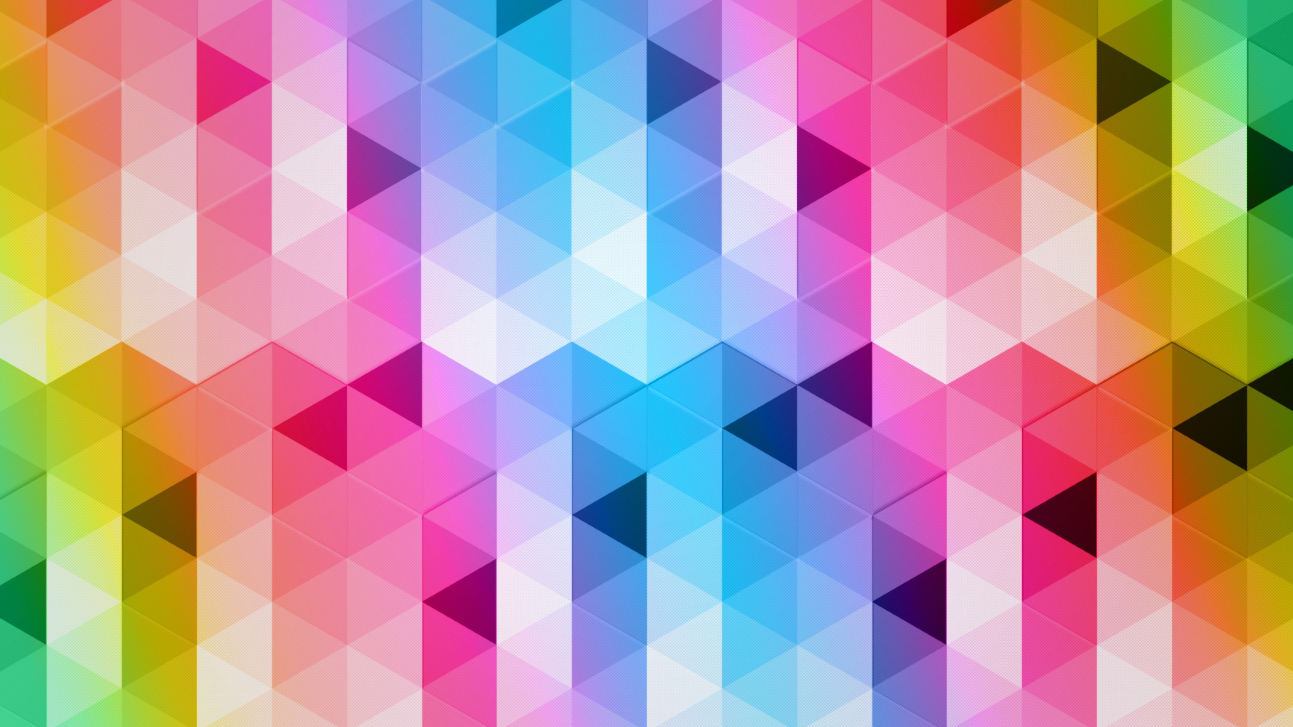 Abstract geometric pattern with rainbow gradient HD Wallpaper