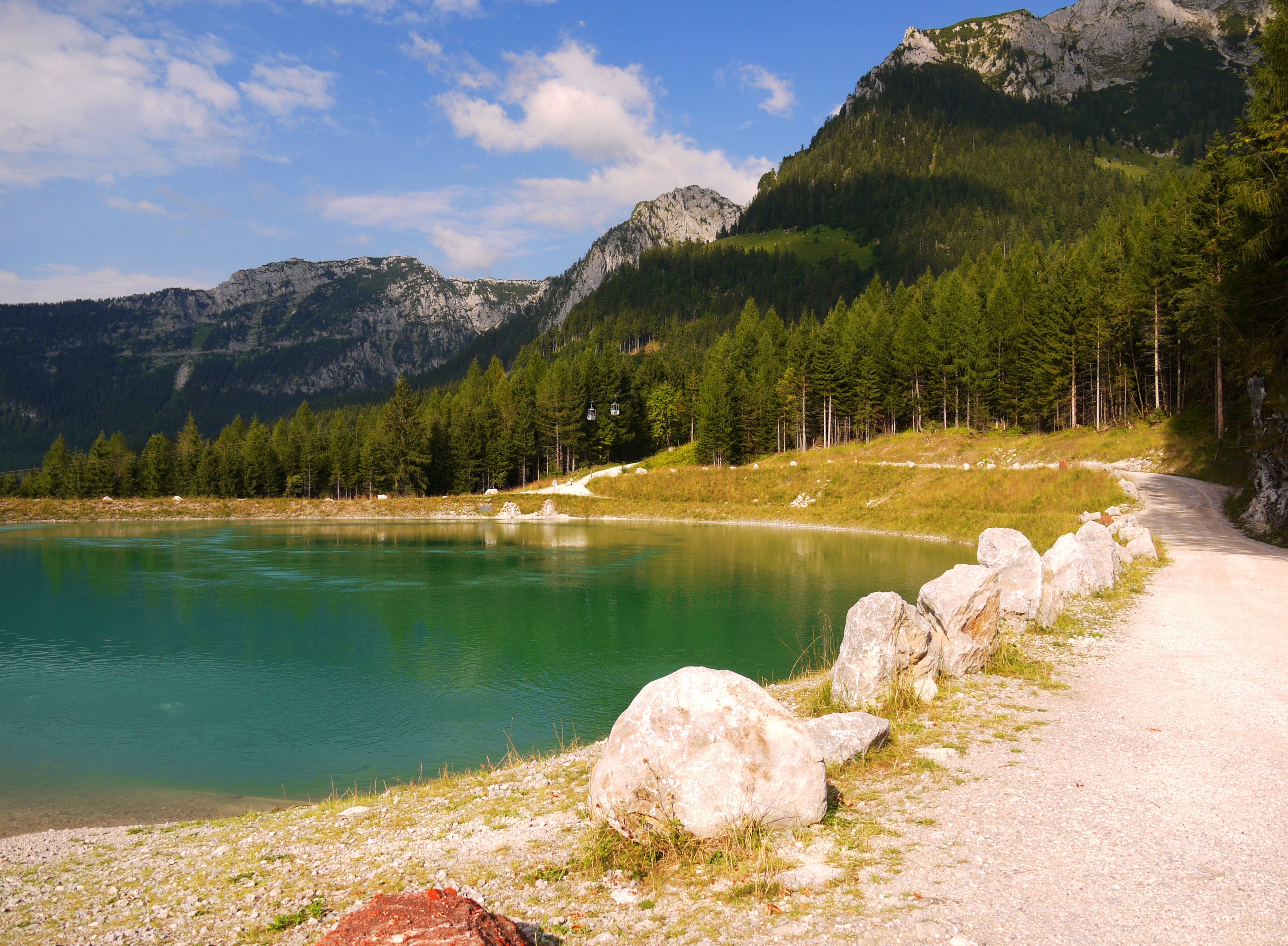 Lake and mountains in Bavaria, Germany HD Wallpaper