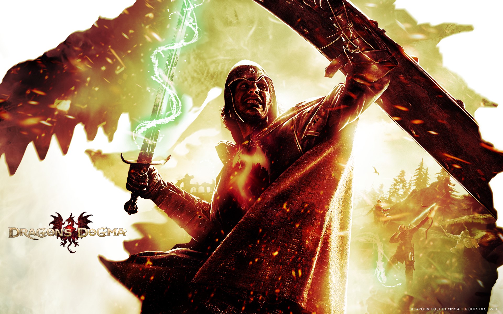 Mystic Knight with Magic Sword from Dragon's Dogma HD Wallpaper