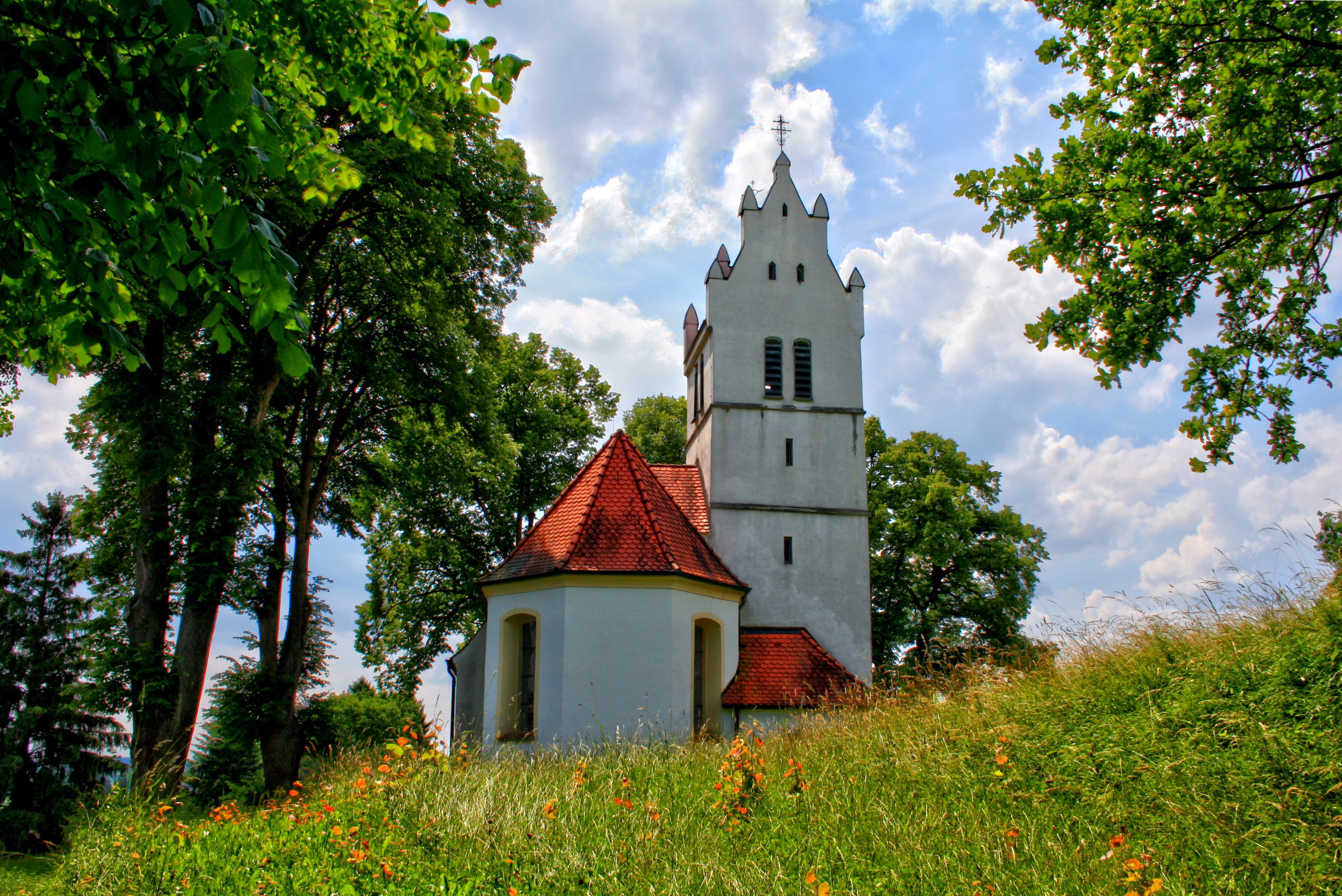 Church in Ingoldingen, Germany HD Wallpaper