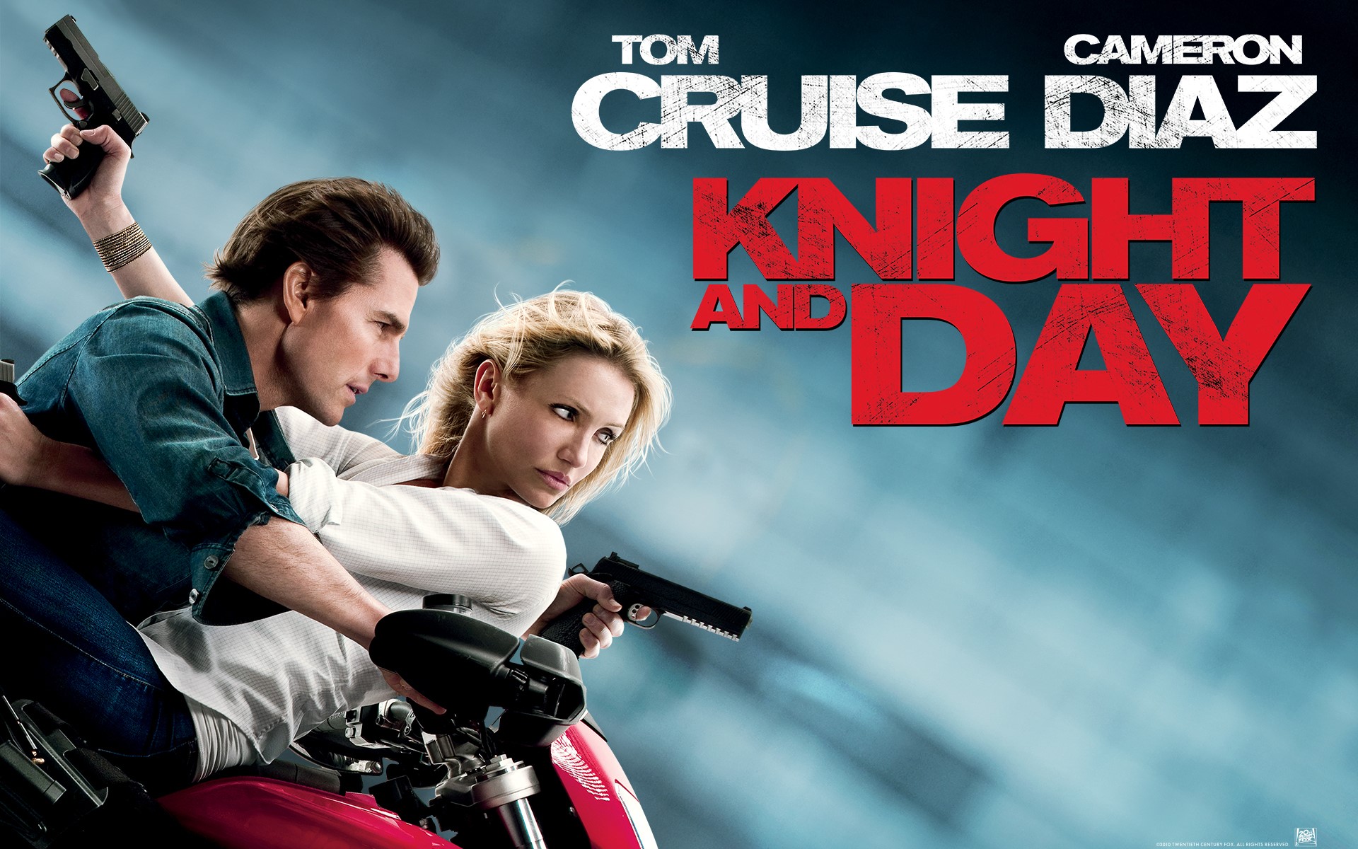 Knight and Day starring Tom Cruise and Cameron Diaz HD Wallpaper