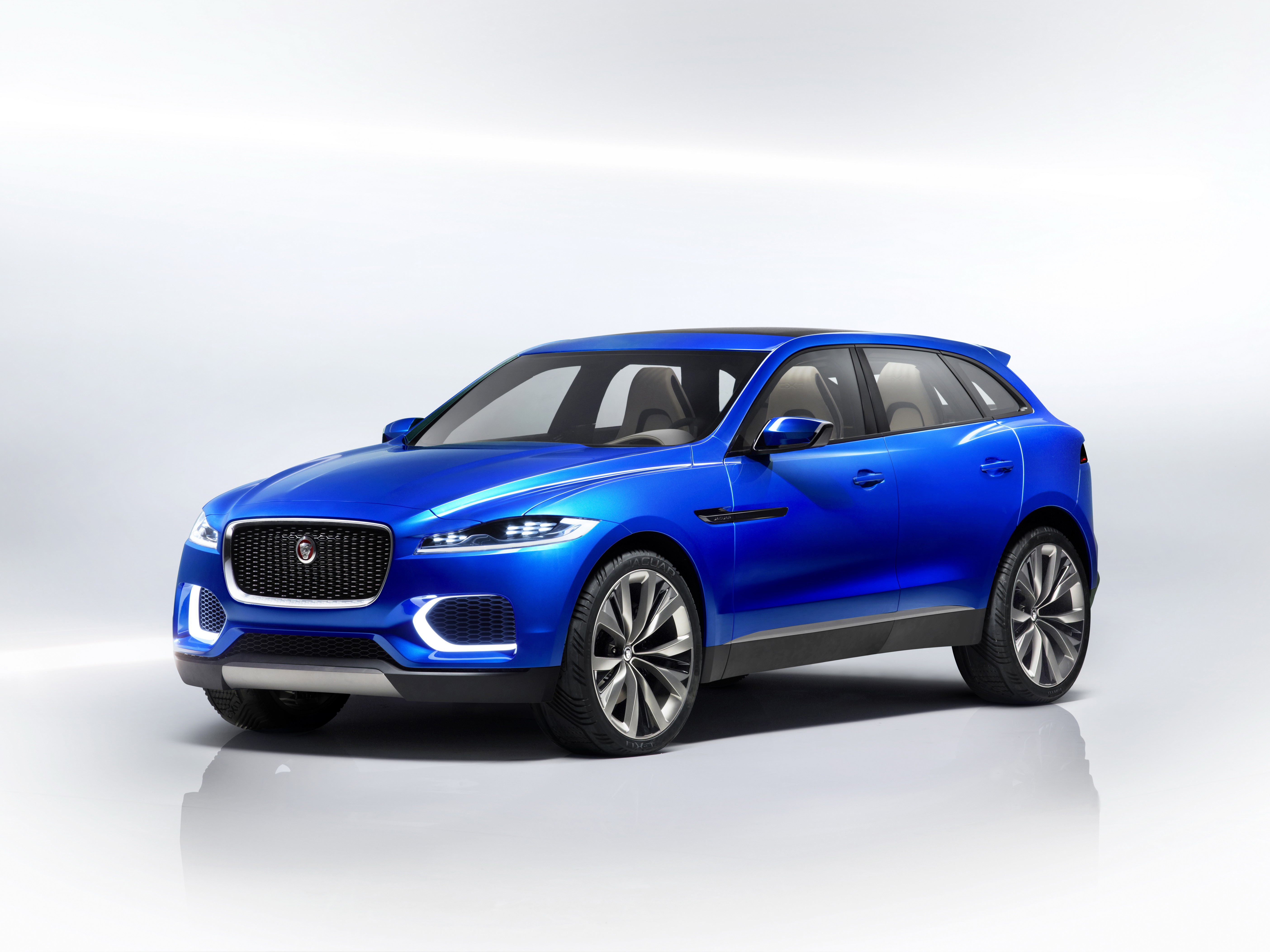 Blue Jaguar C-X17 Concept SUV HD Wallpaper