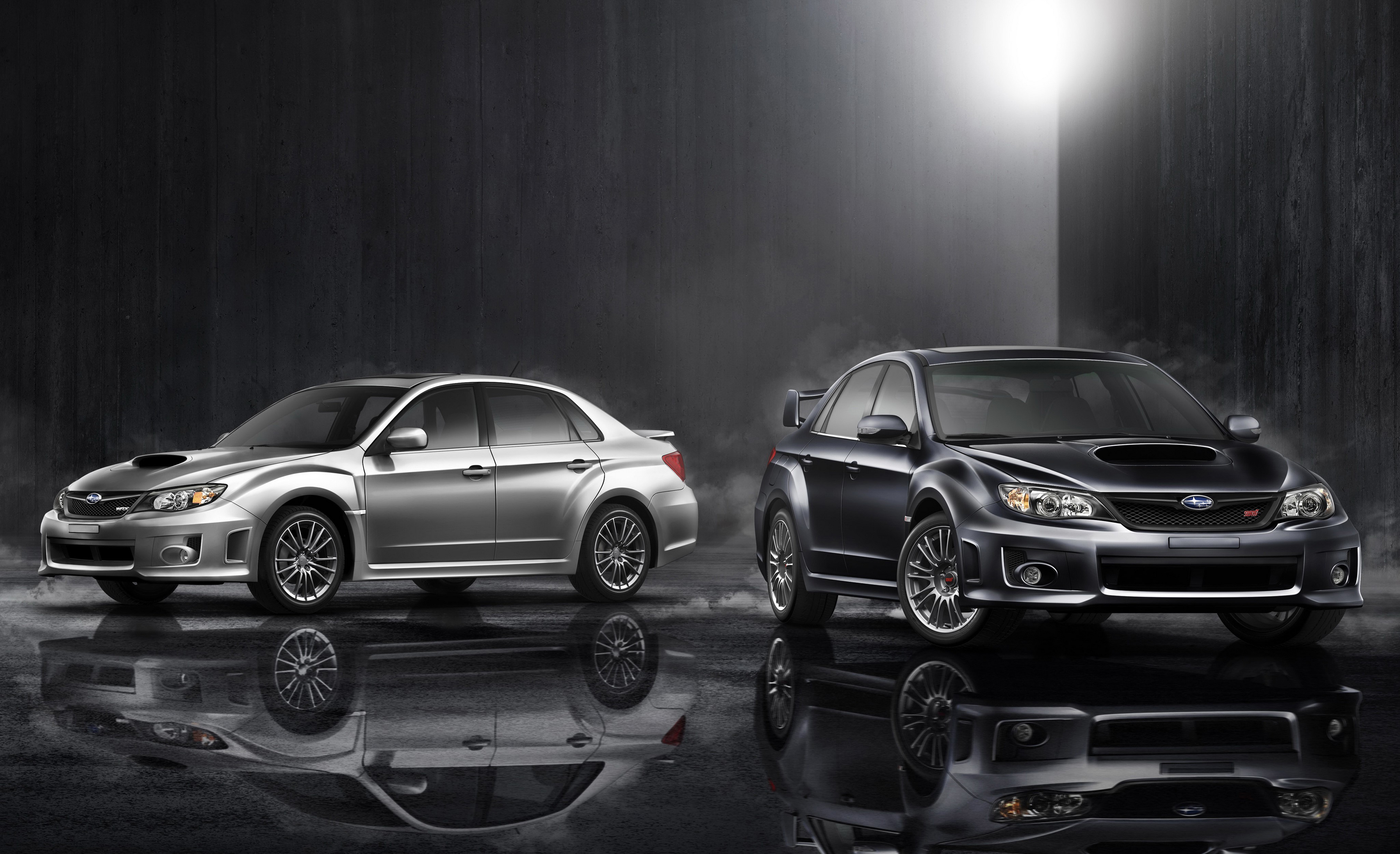 Two Subaru Impreza WRX STi Sedans HD Wallpaper