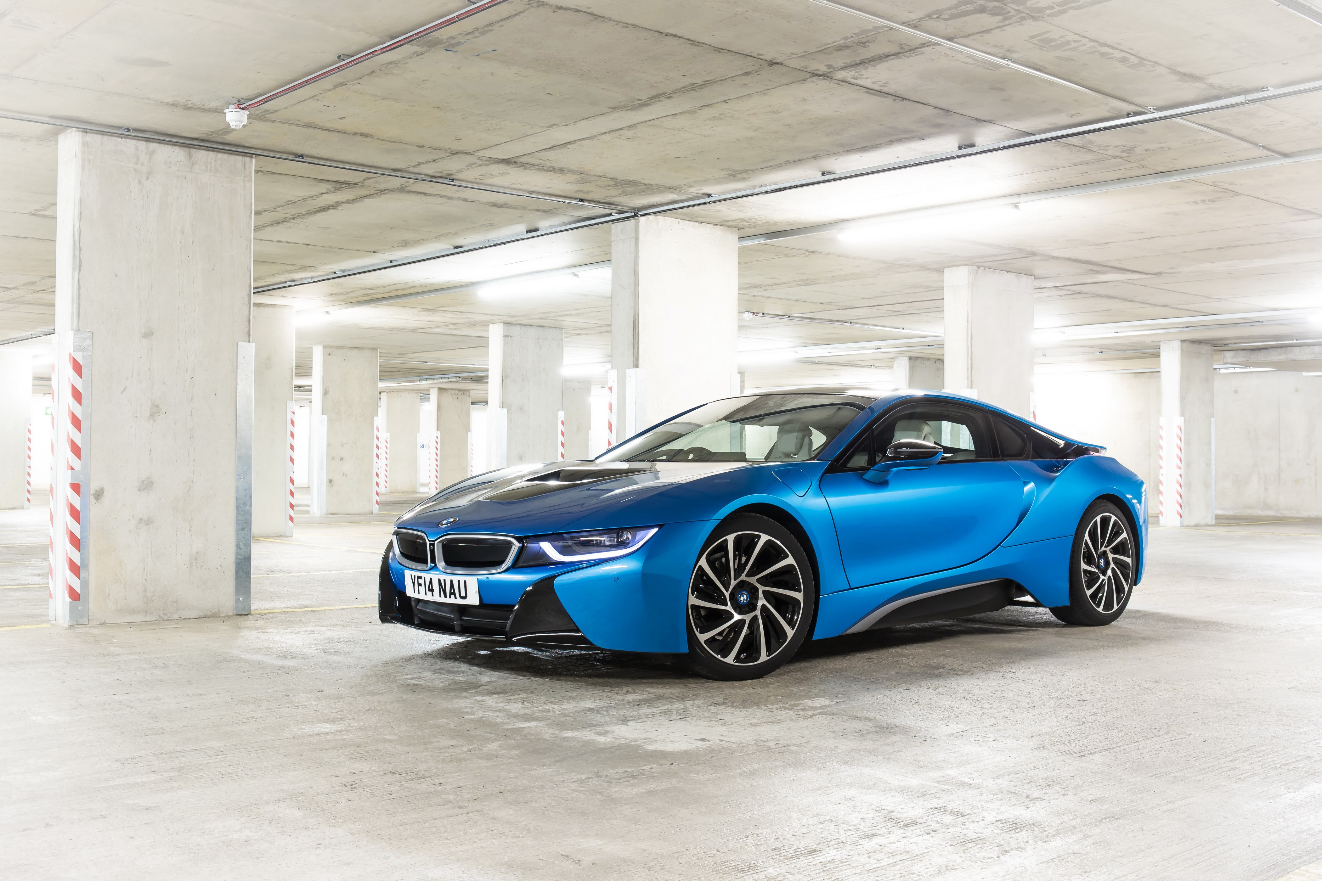 Blue 2014 BMW i8 Metallic HD Wallpaper