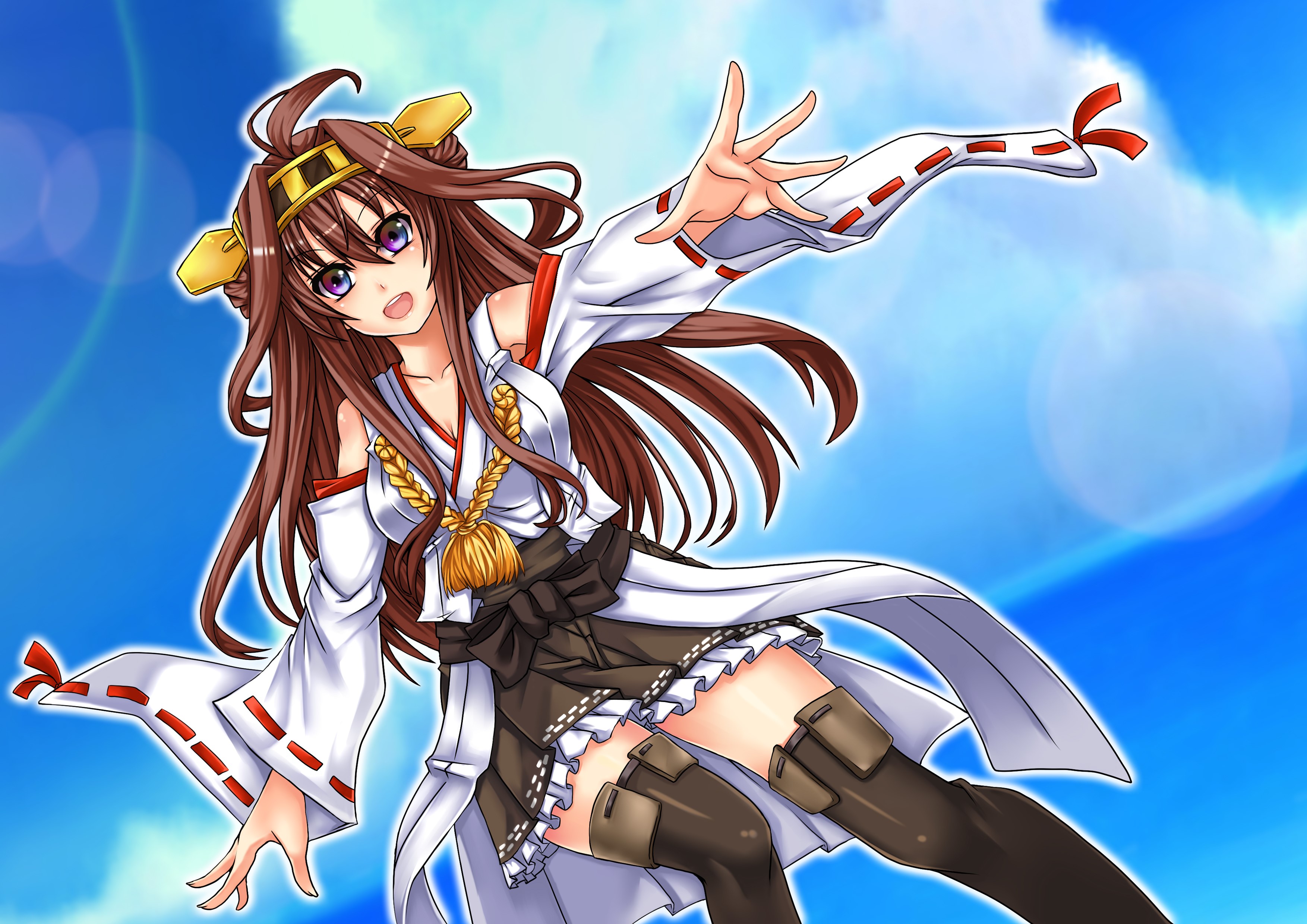 Kongou from Kantai Collection HD Wallpaper