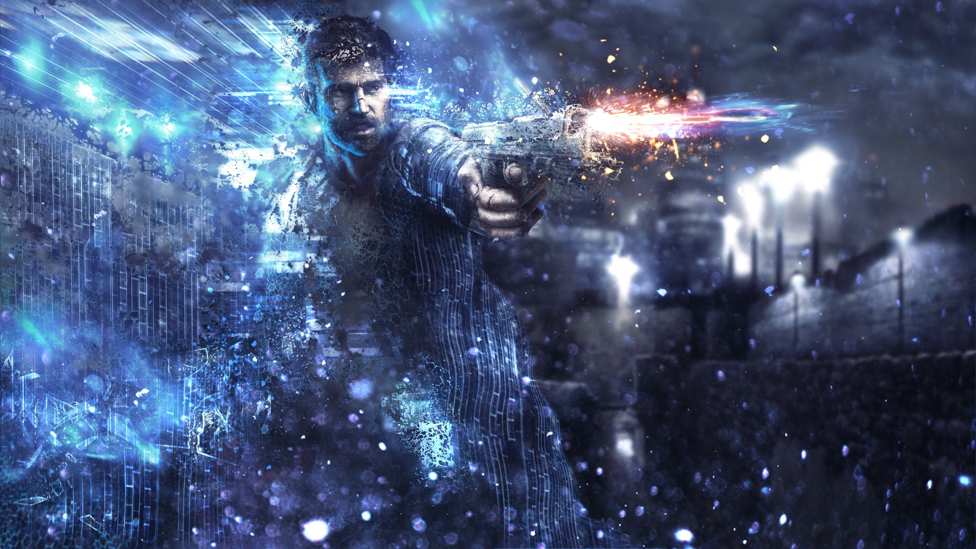 Man firing a pistol in Get Even HD Wallpaper