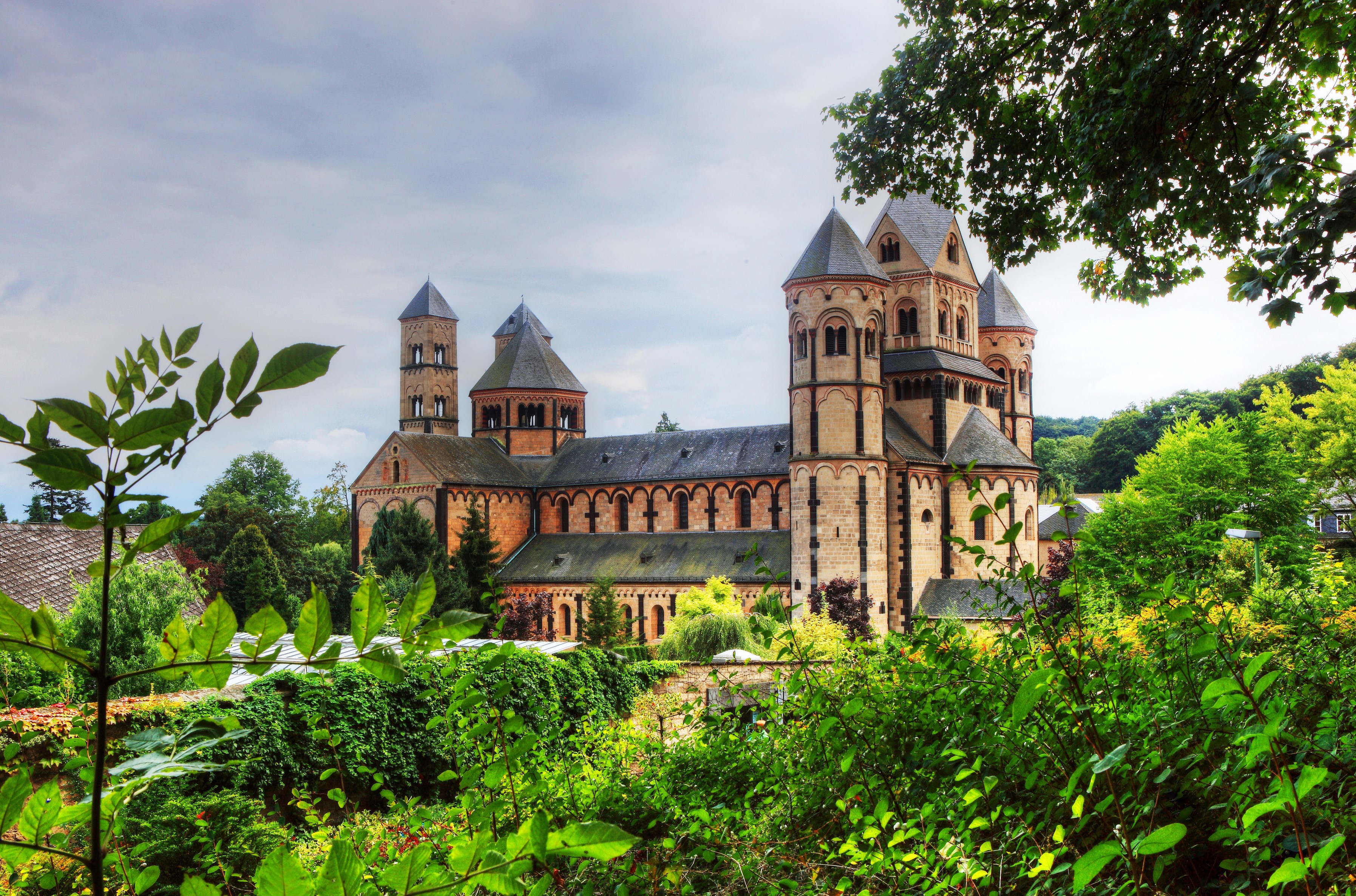 Basilica of St. Castor in Koblenz, Germany HD Wallpaper