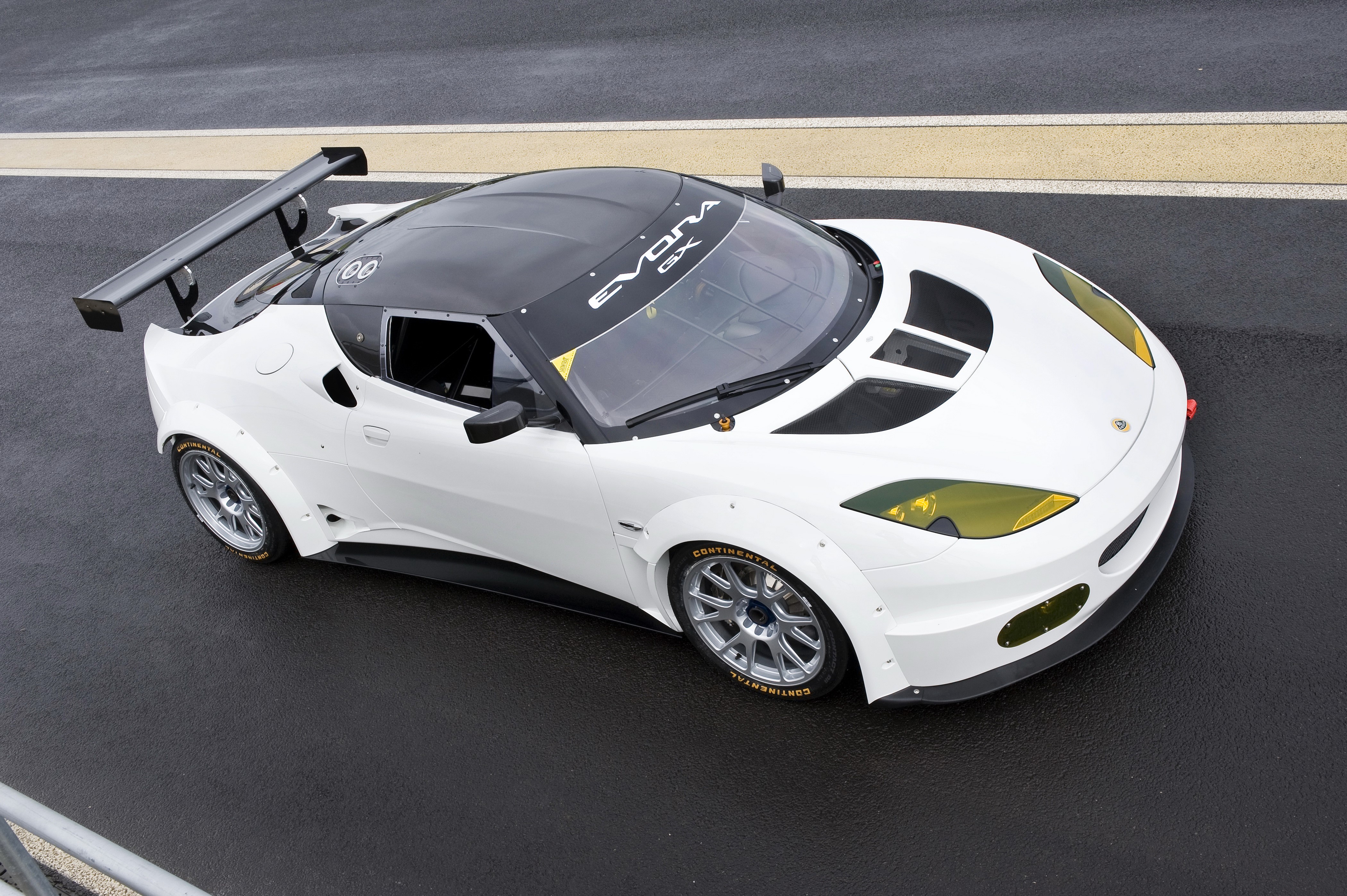 White 2012 Lotus Evora GX race car HD Wallpaper