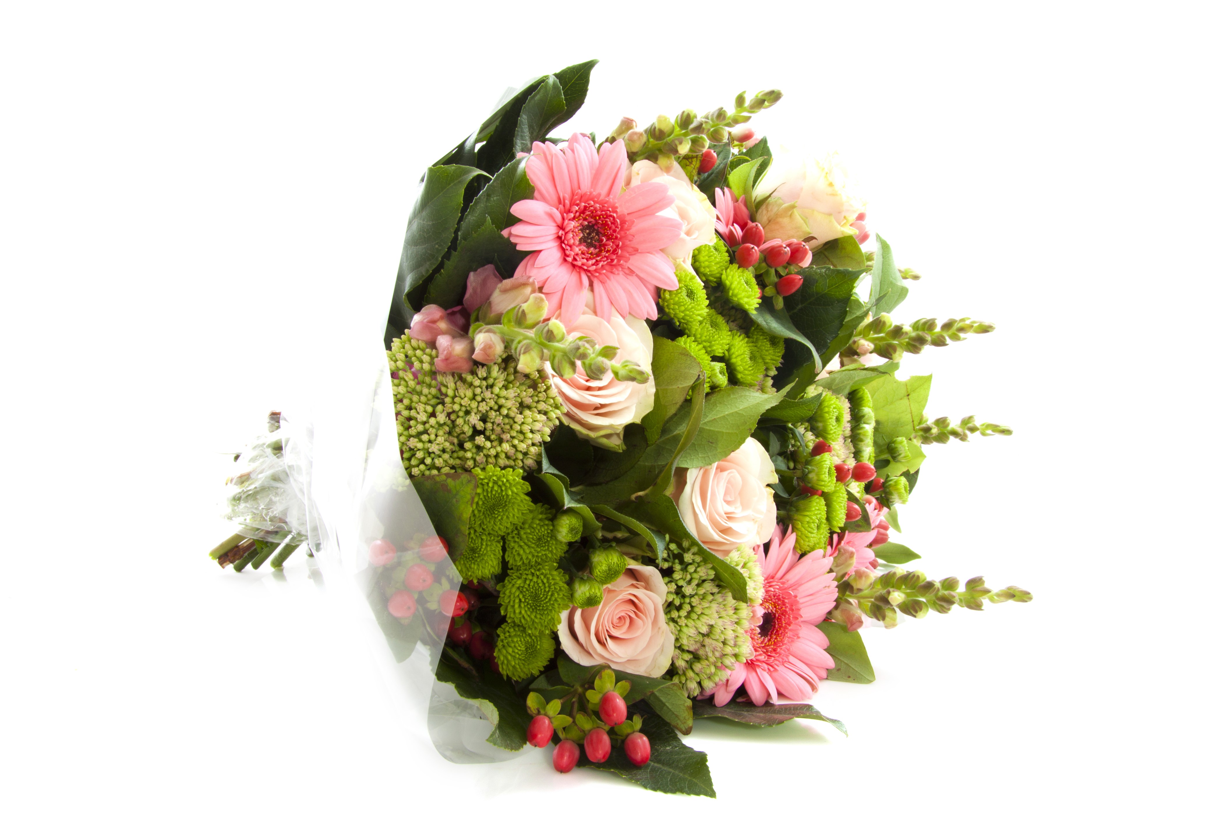 Bouquets of Gerberas and Roses HD Wallpaper