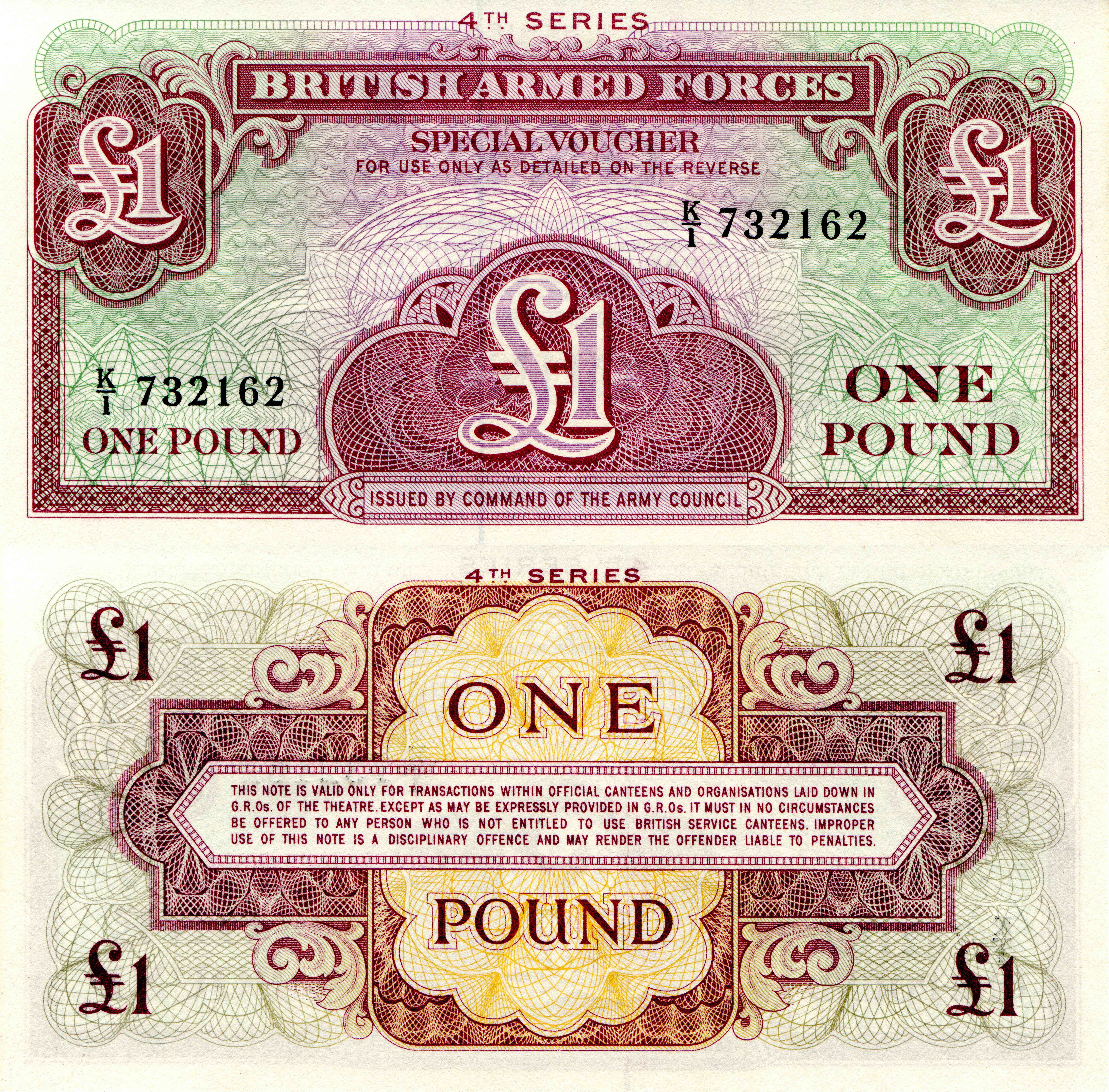 1 Pound British Armed Forces Special Voucher HD Wallpaper