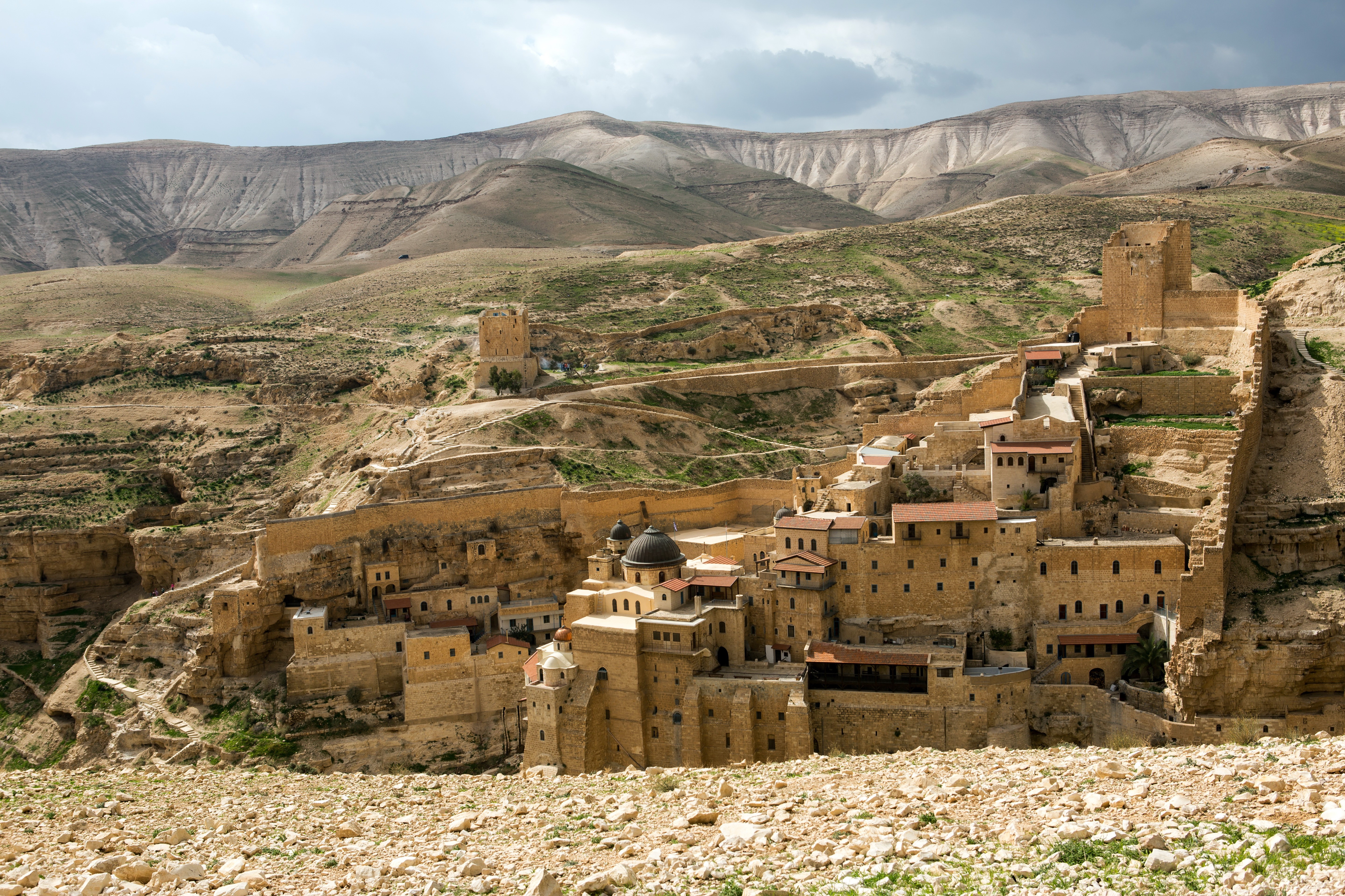 Mar Saba Monastery in the Judean Desert, Israel HD Wallpaper