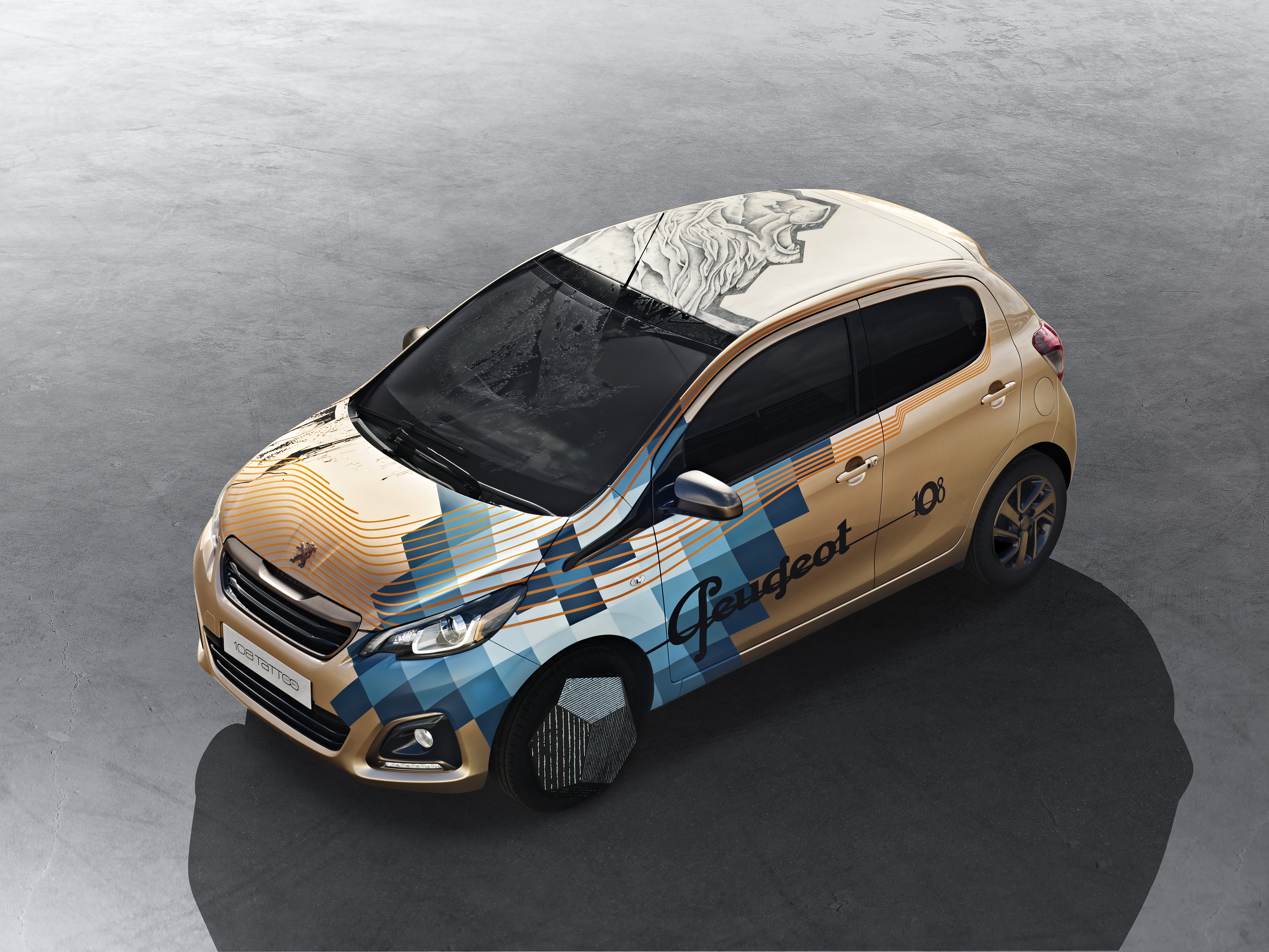 Peugeot 108 Tattoo concept car HD Wallpaper