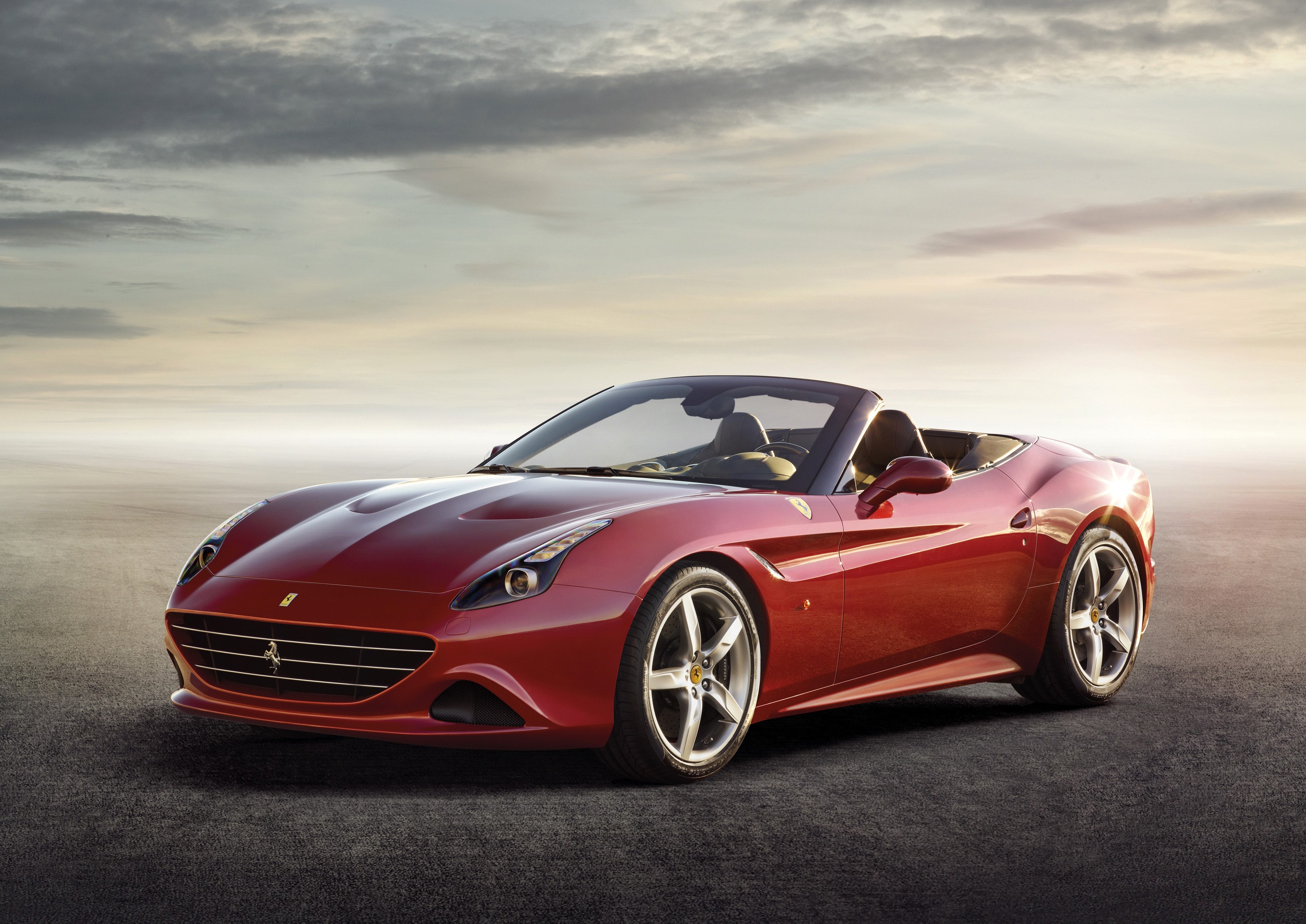 Red 2014 Ferrari California T Cabriolet HD Wallpaper