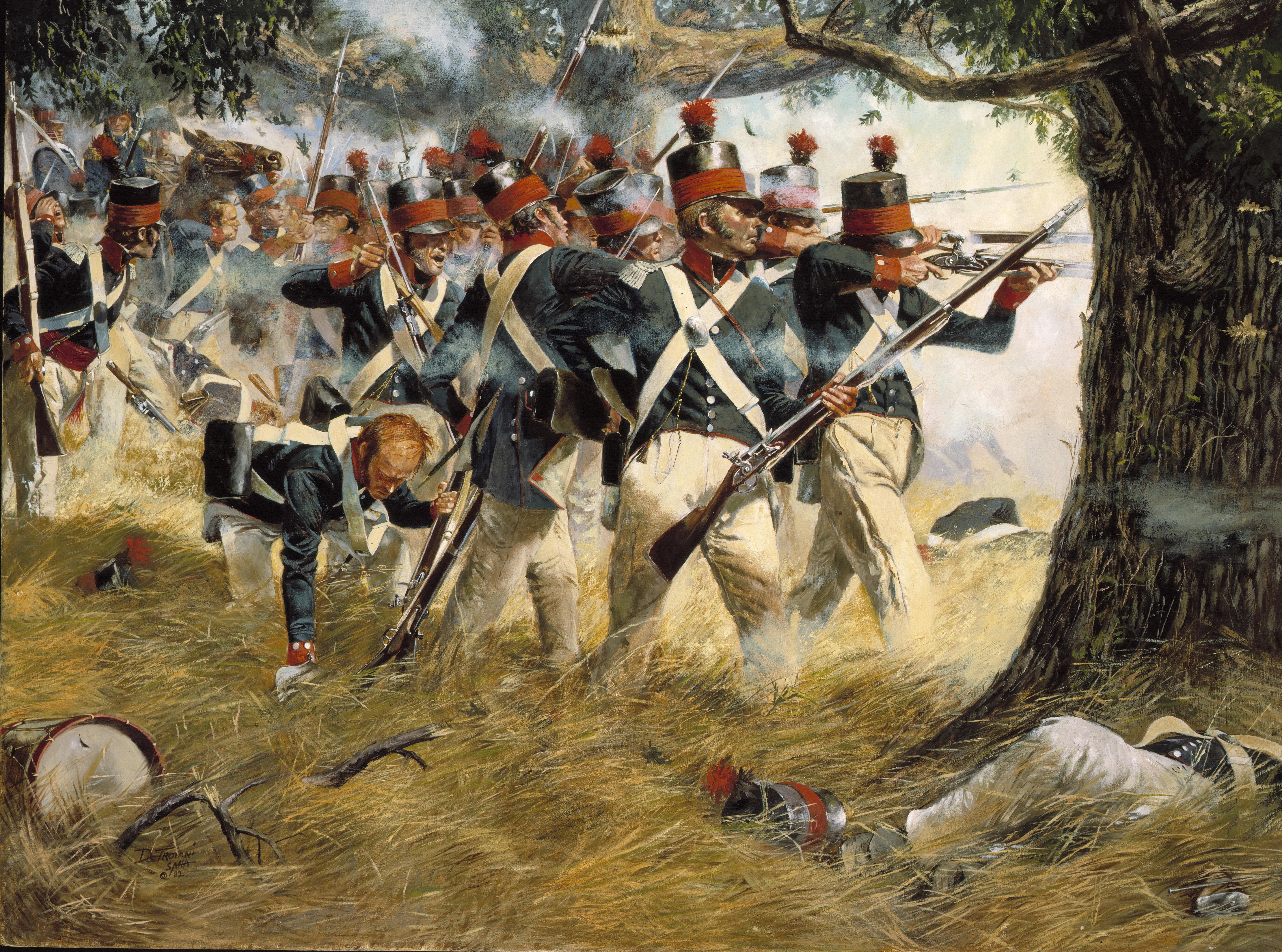 Battle of North Point by Don Troiani HD Wallpaper