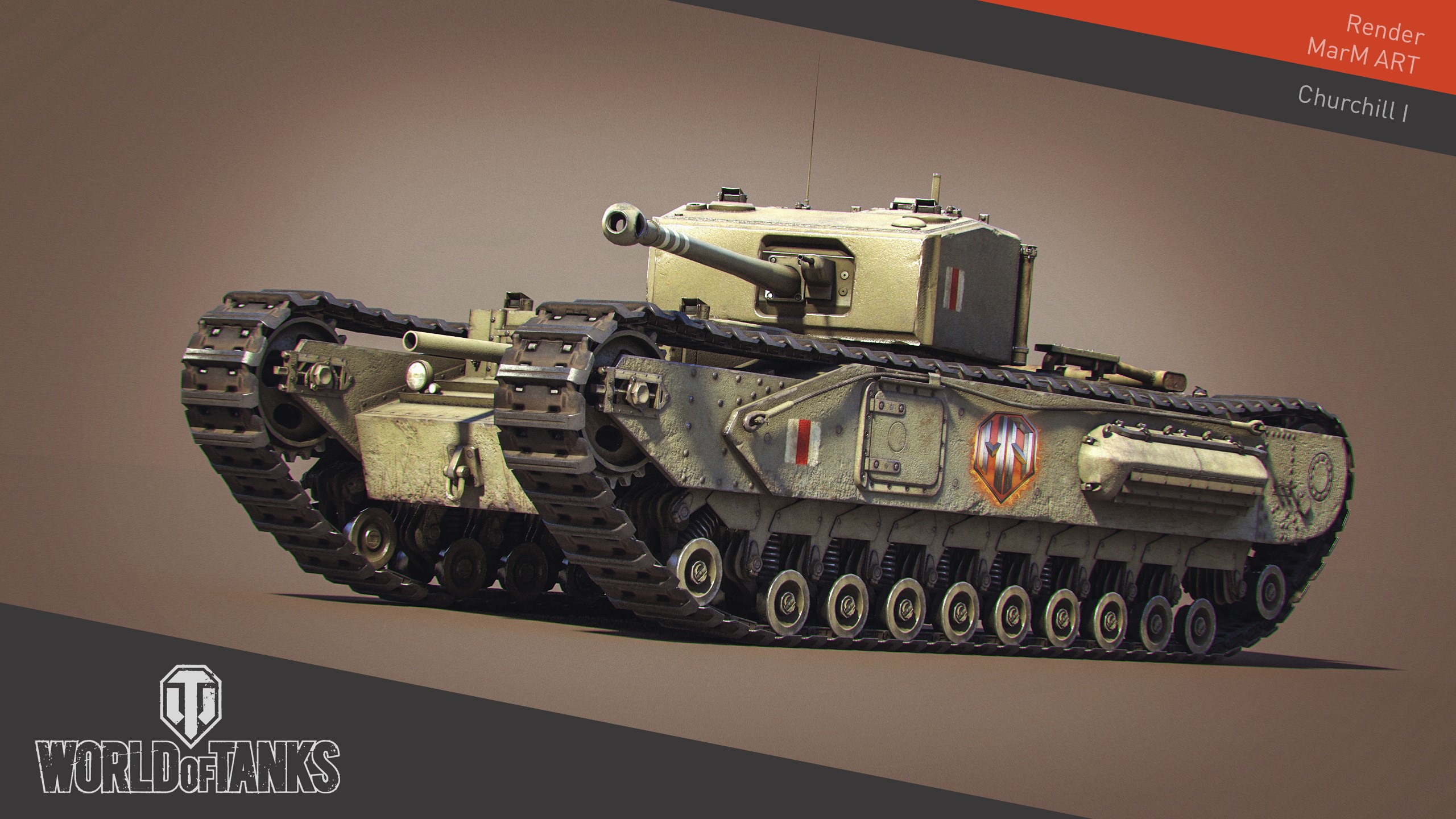Churchill I Tank from World of Tanks HD Wallpaper
