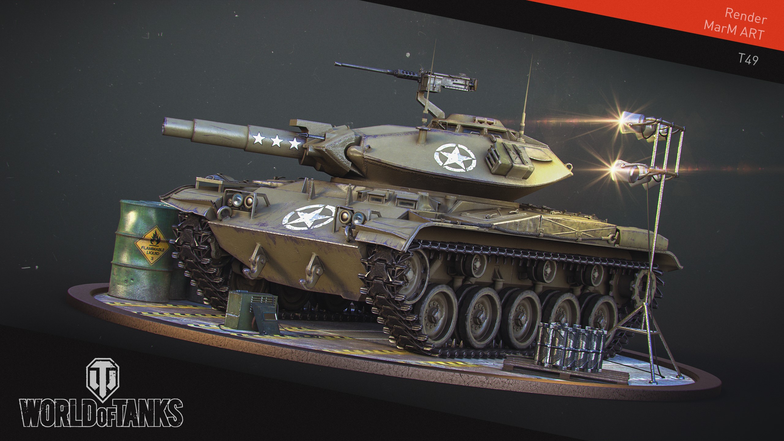 T49 Tank from World of Tanks HD Wallpaper