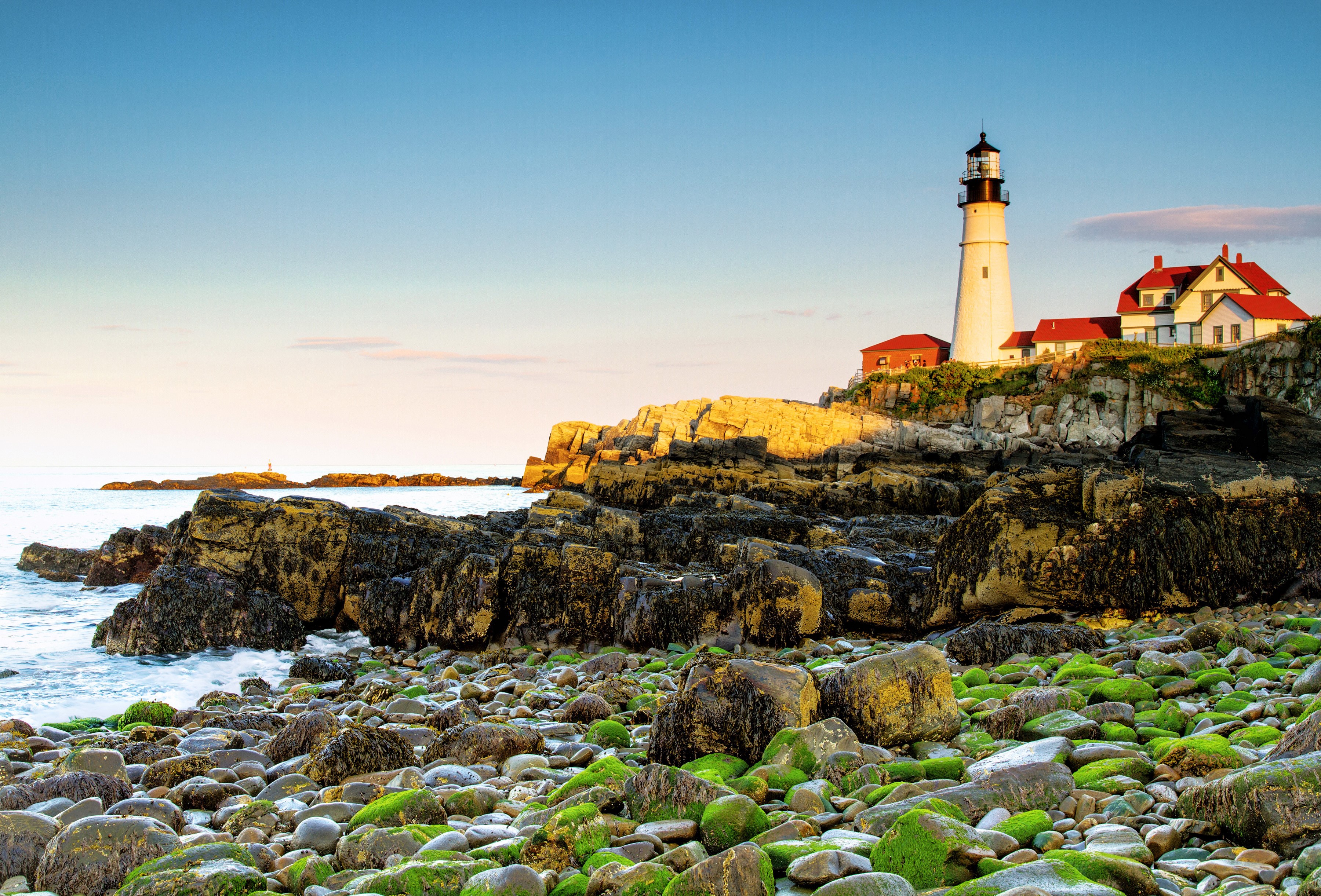 Portland Head Light in Cape Elizabeth, Maine Coast HD Wallpaper