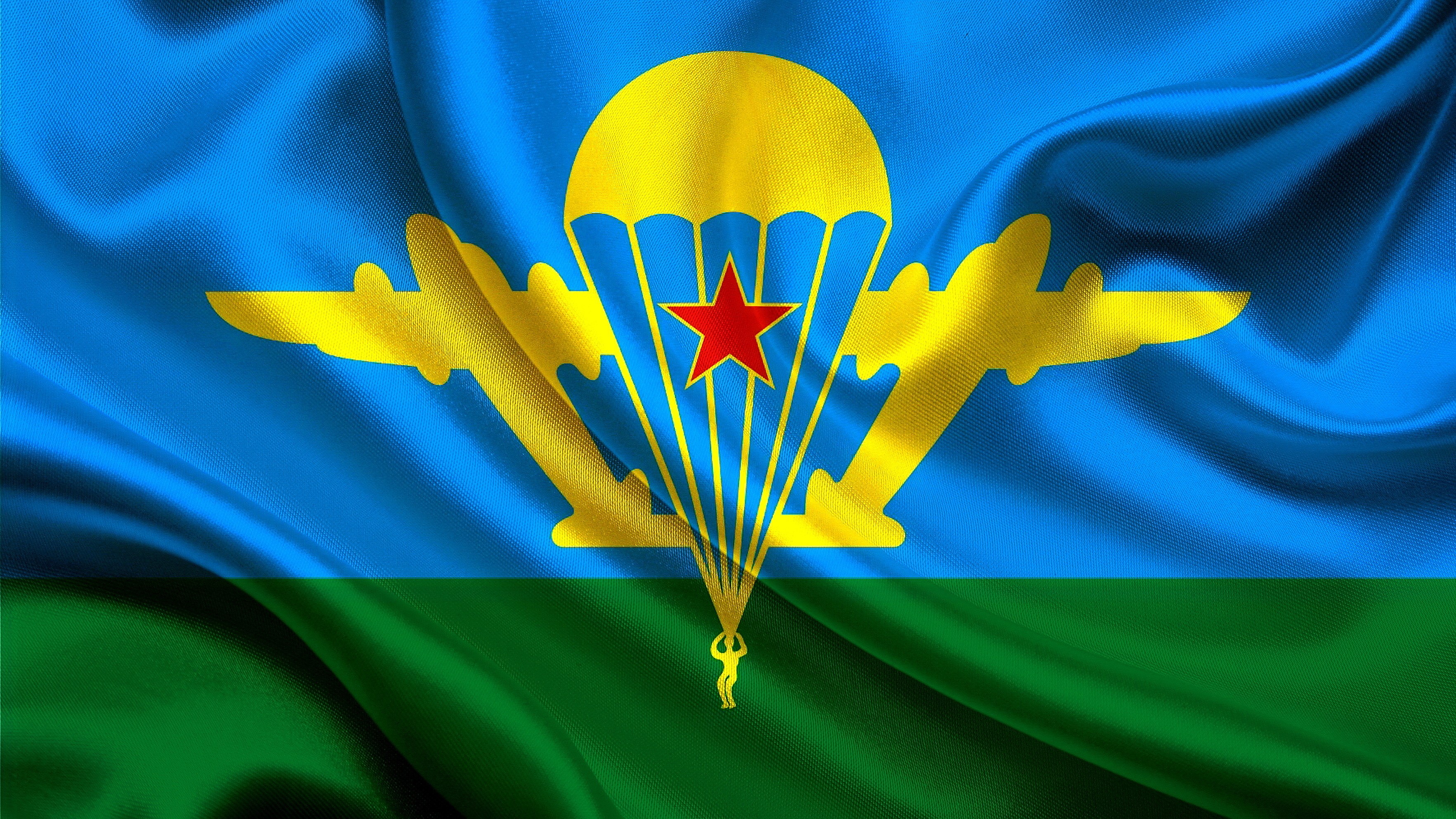 Flag of Russian Airborne Forces HD Wallpaper