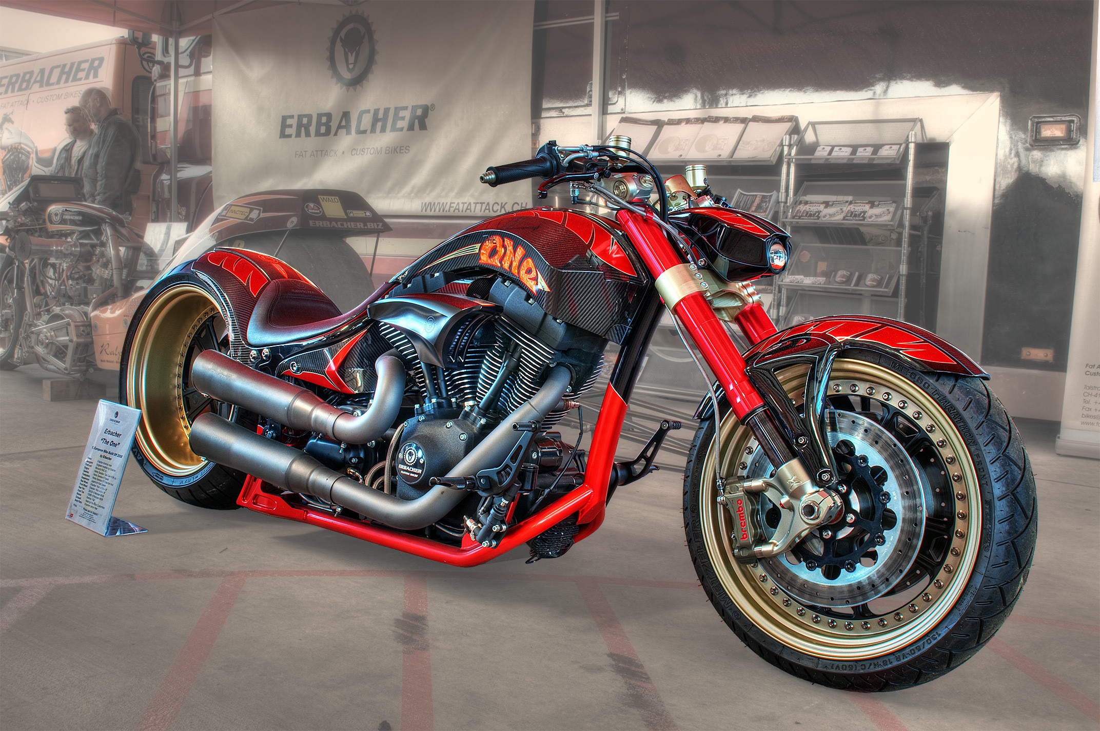 Erbacher Custom Motorcycle HD Wallpaper