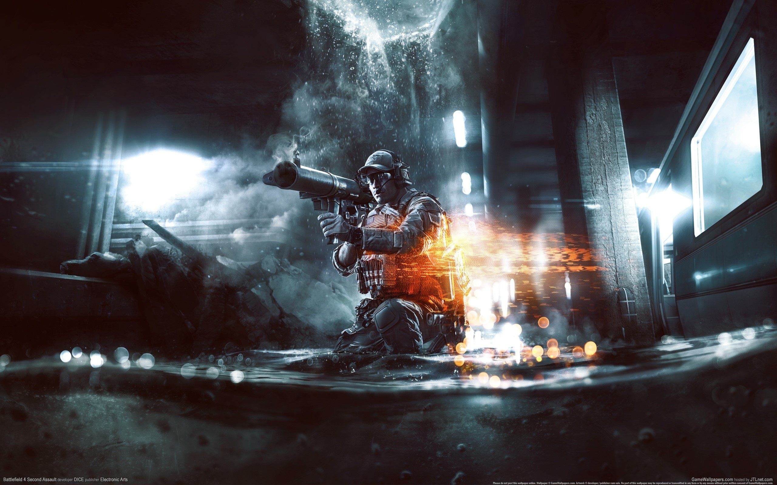 Soldier with Rocket Launcher in Battlefield 4 HD Wallpaper