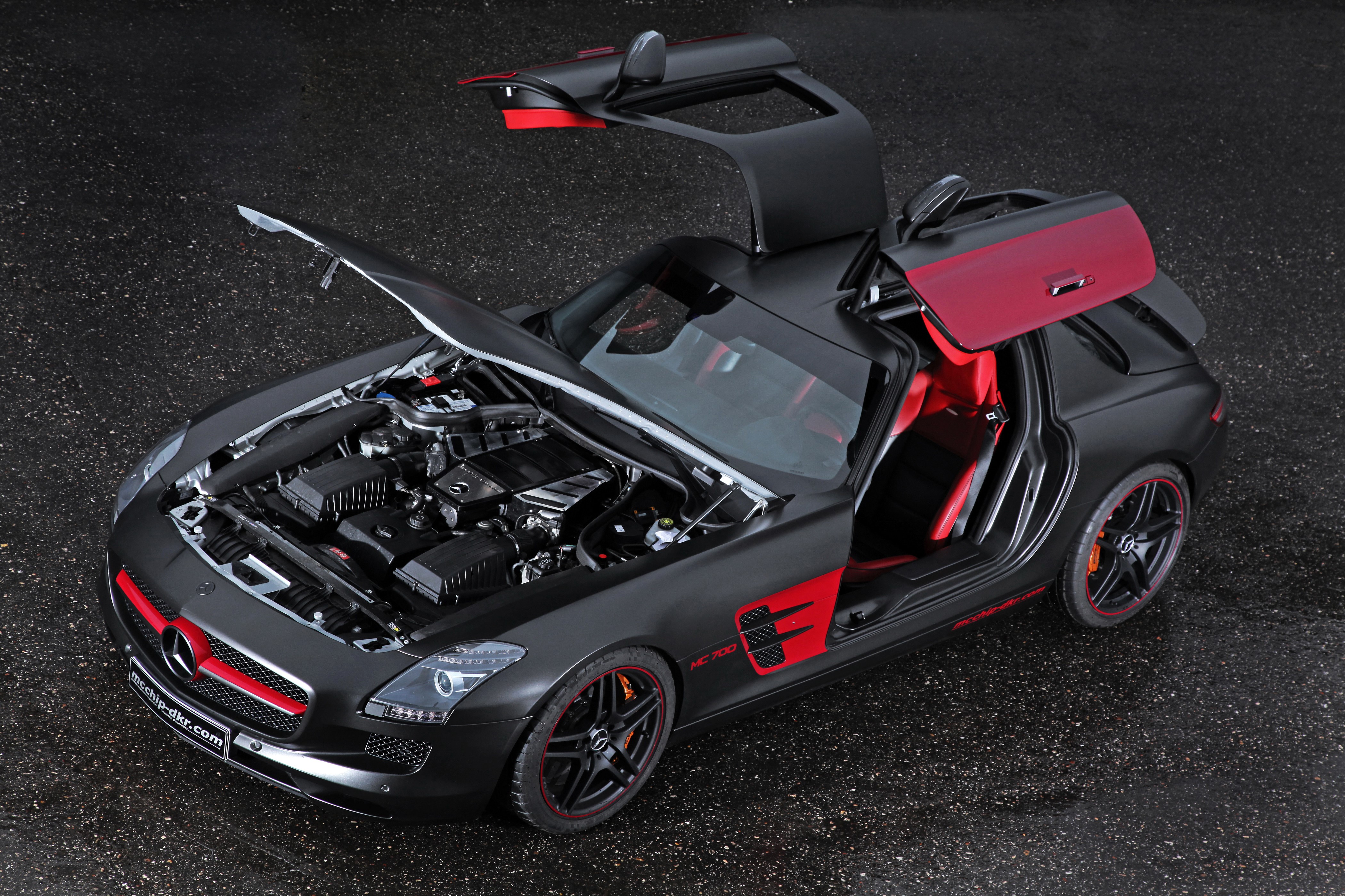 4K 2013 Mercedes-Benz SLS 63 AMG MC700 by mcchip-dkr HD Wallpaper
