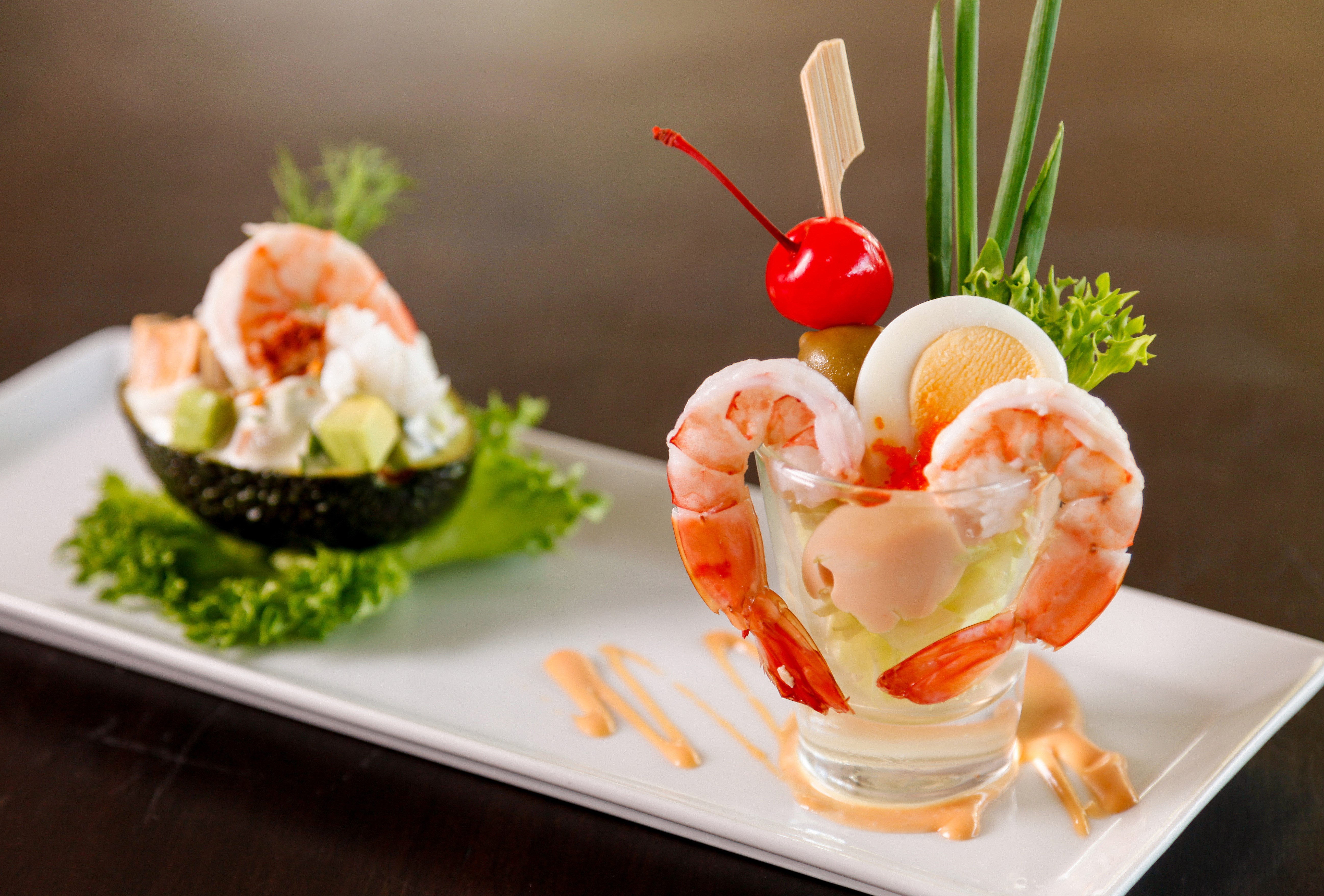 Shrimp and Avocado Salad HD Wallpaper