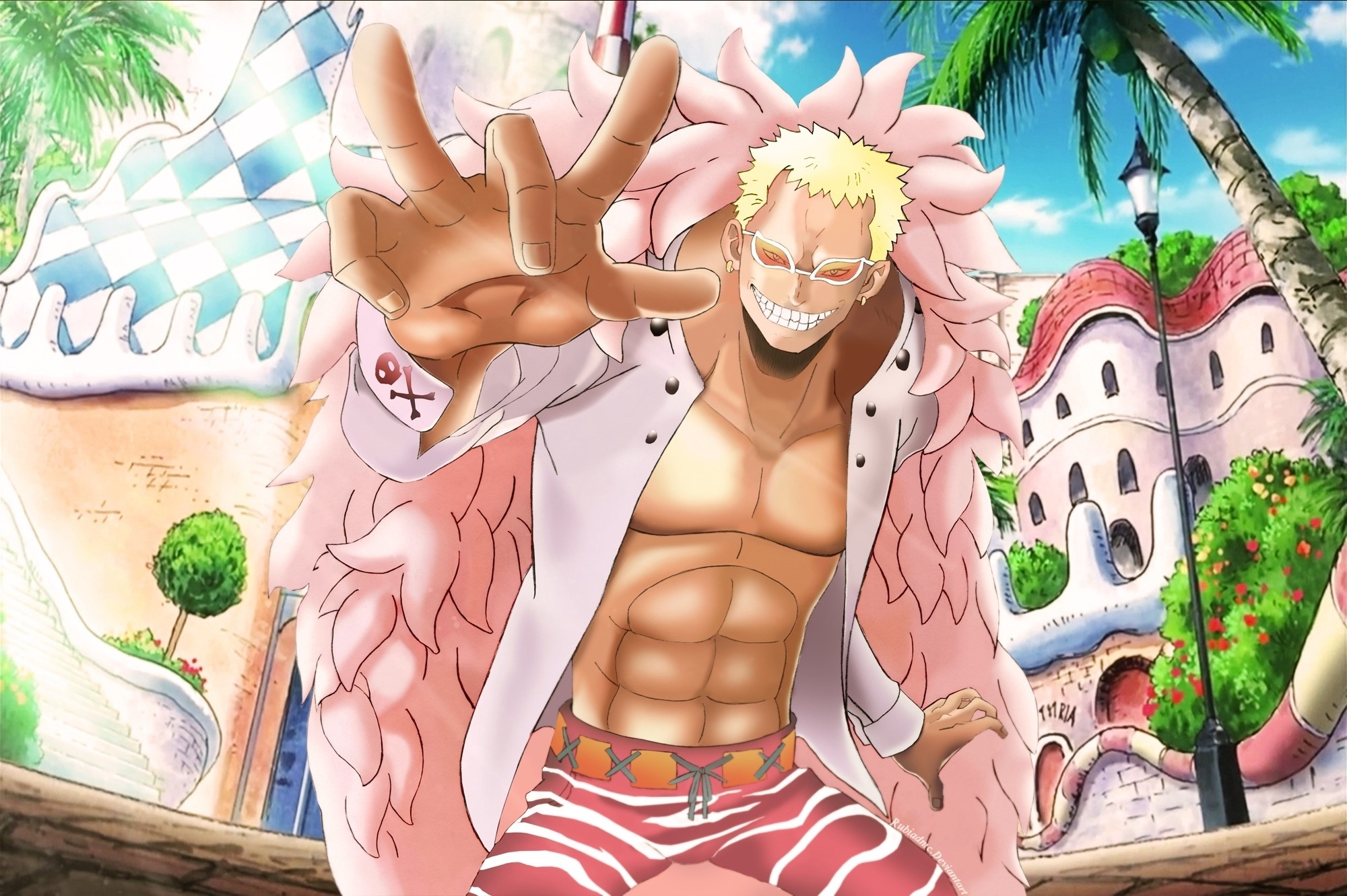 Donquixote Doflamingo from One Piece HD Wallpaper