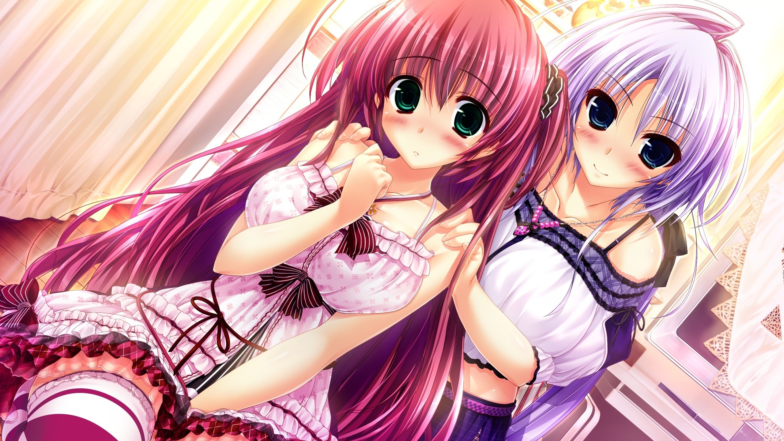 Hoshizaki Ouka and Yukinomiya An'on from Sakigake Generation! HD Wallpaper