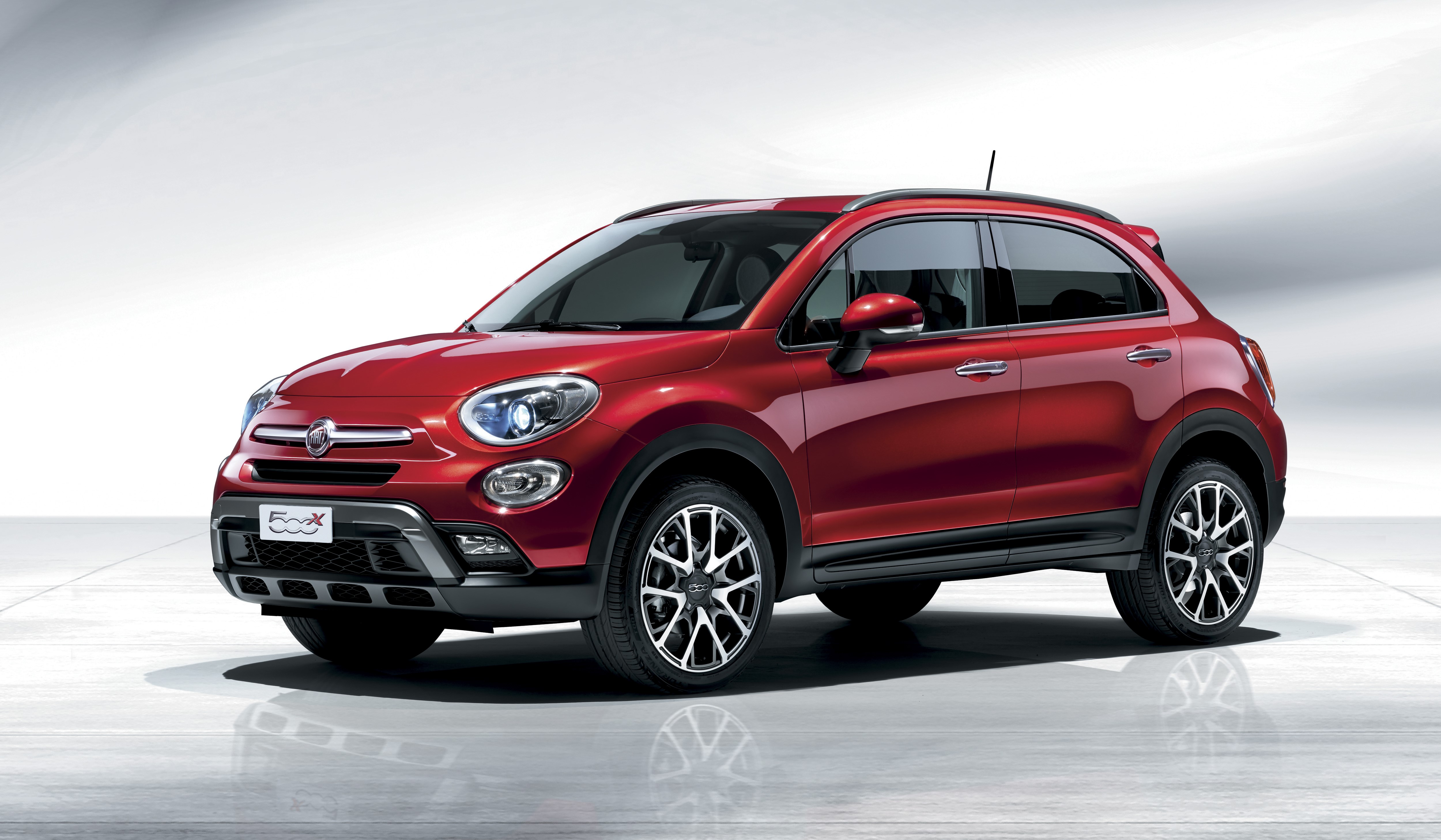 Red Fiat 500X Cross HD Wallpaper