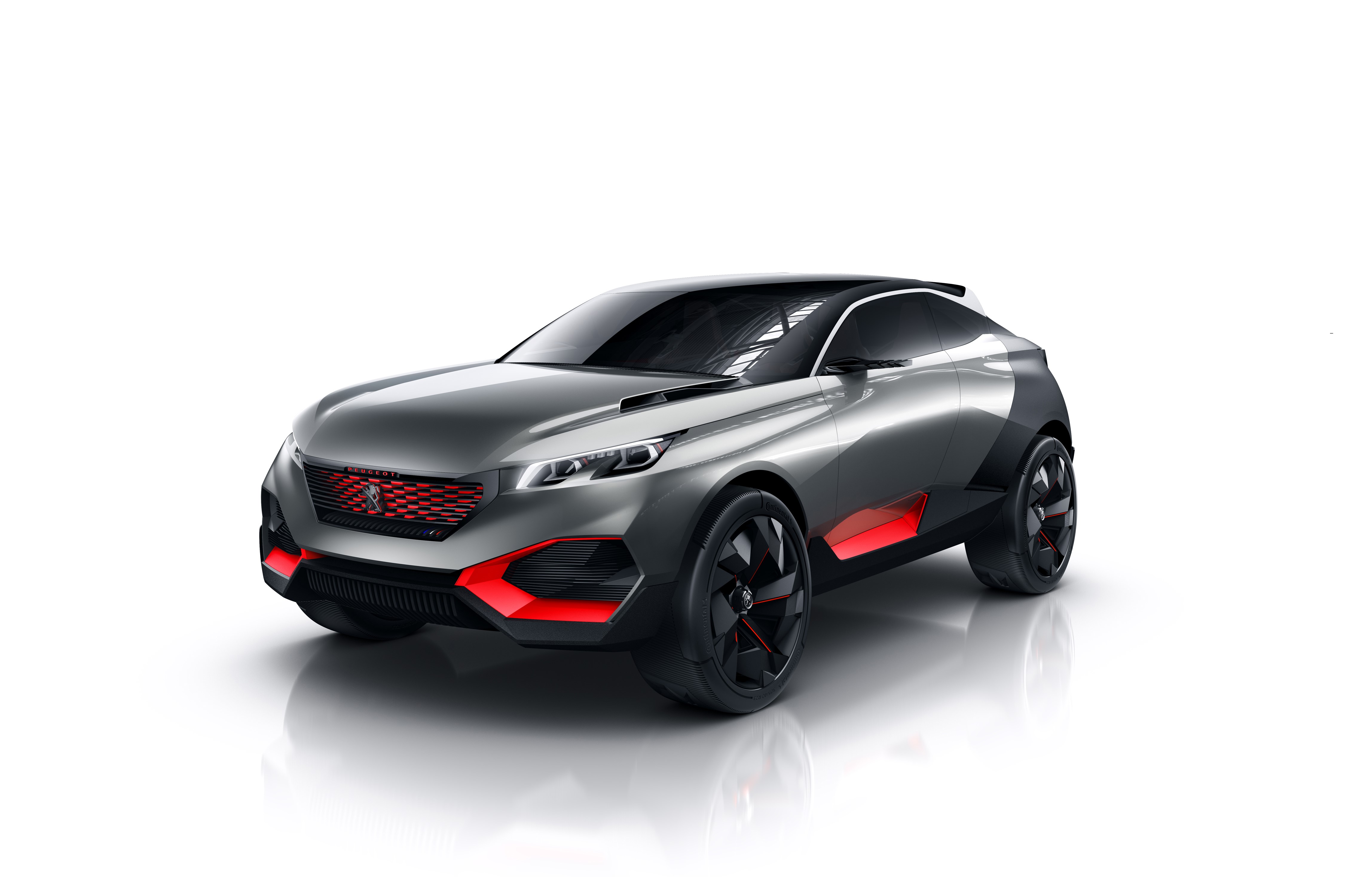 4K Grey Peugeot Quartz Concept Car HD Wallpaper