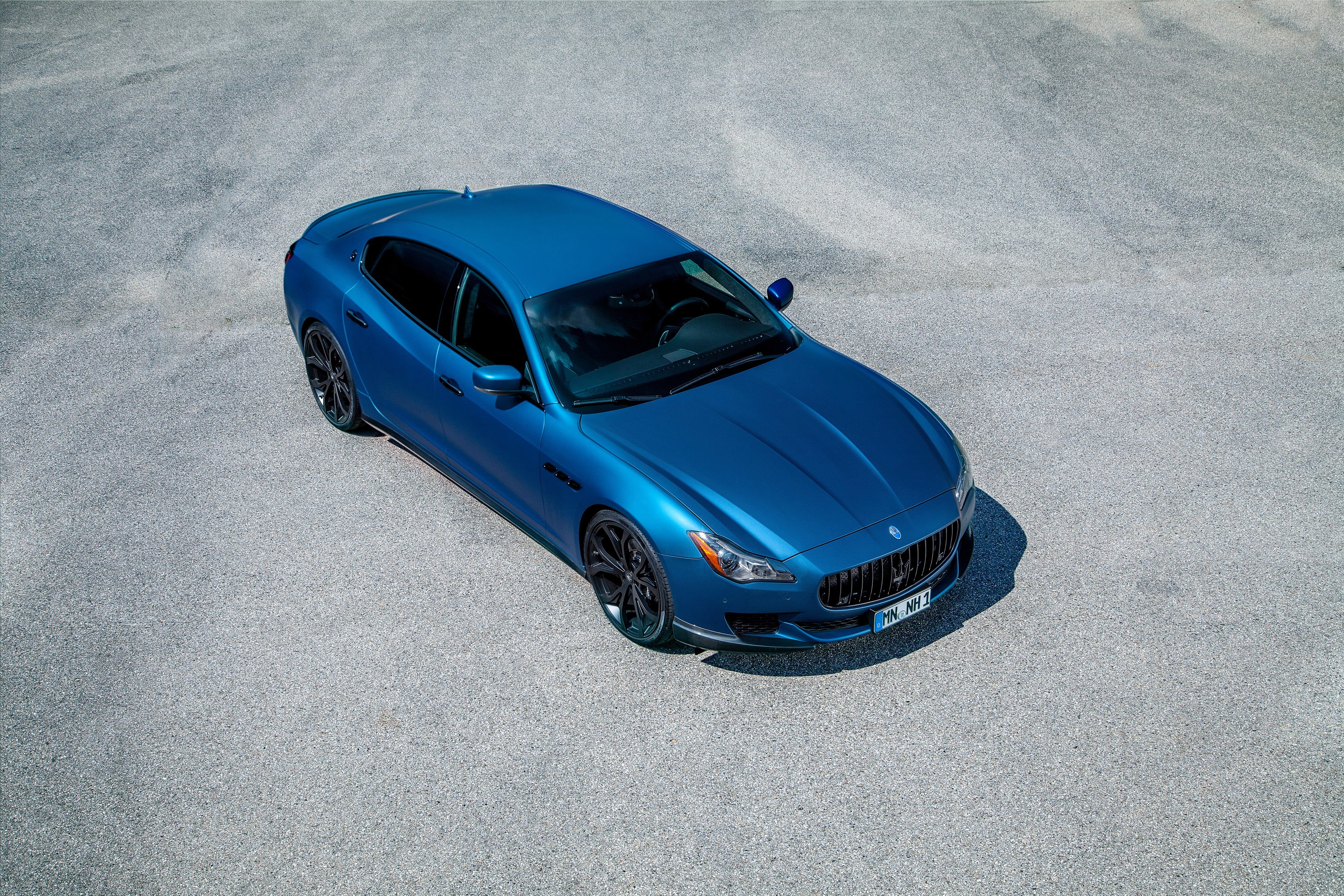 Maserati Quattroporte Novitec in light blue HD Wallpaper