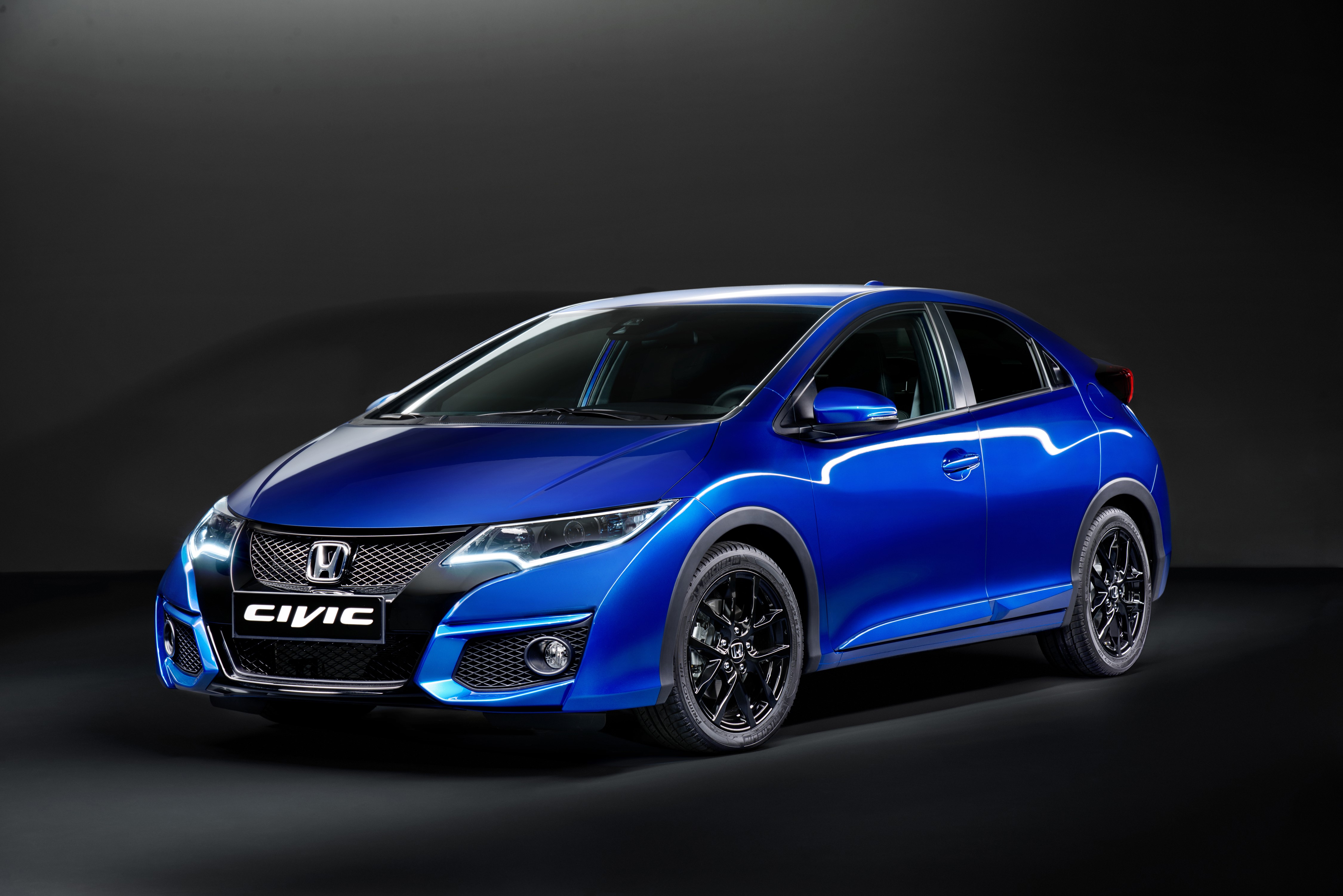 Blue 2014 Honda Civic Sport HD Wallpaper