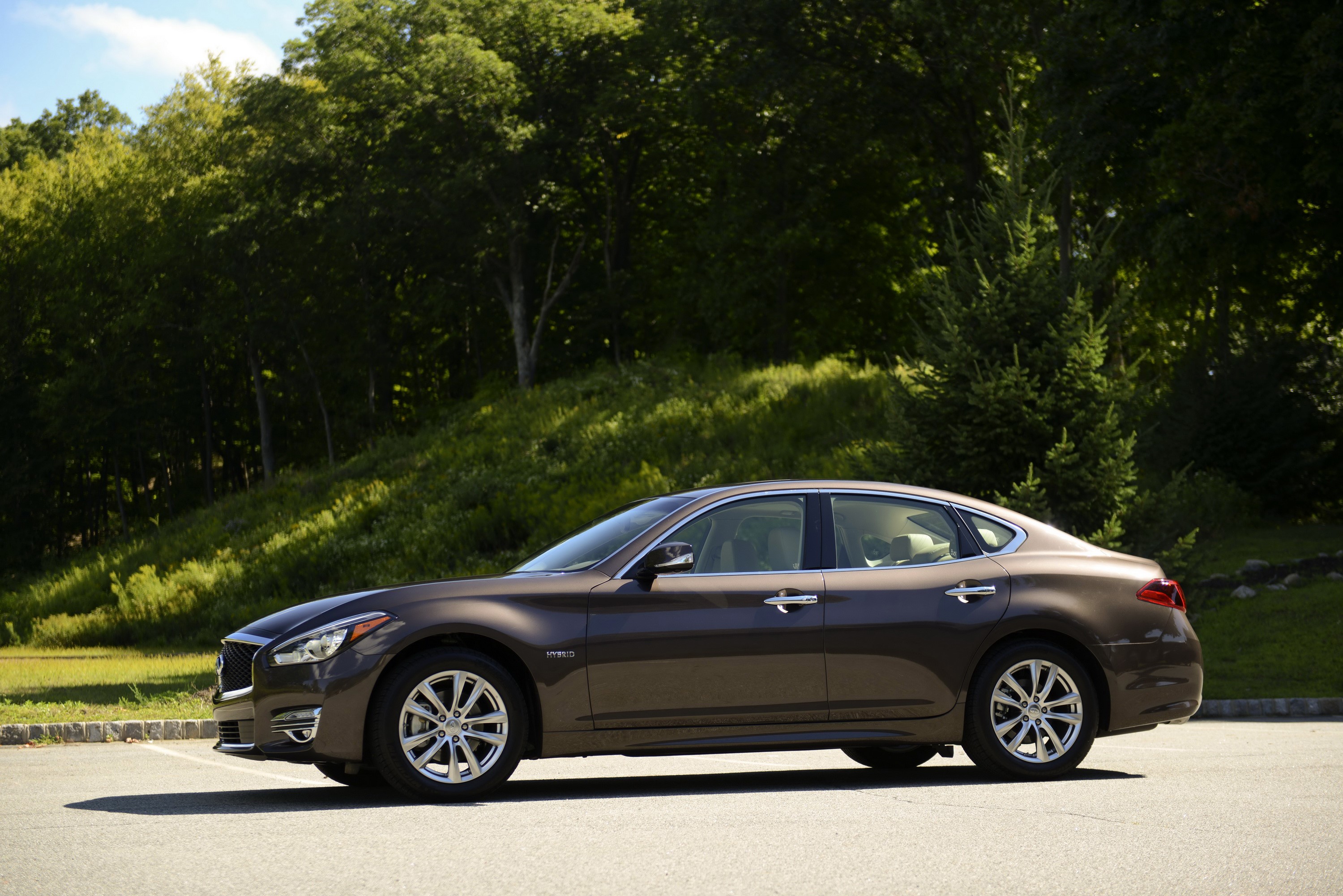 2015 Infiniti Q70 Hybrid sedan HD Wallpaper